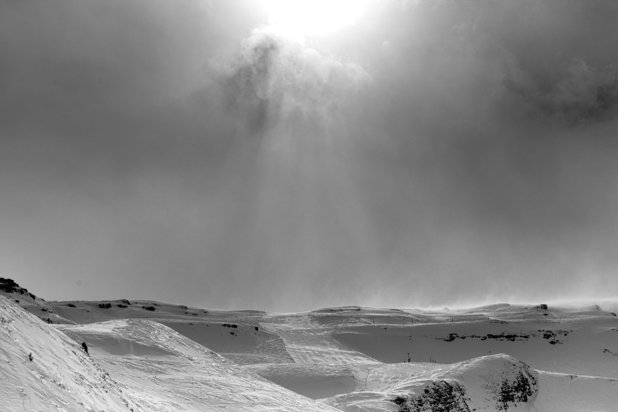 Canon EF-S 18-55mm F3.5-5.6 II sample photo. Sun through cloud photography