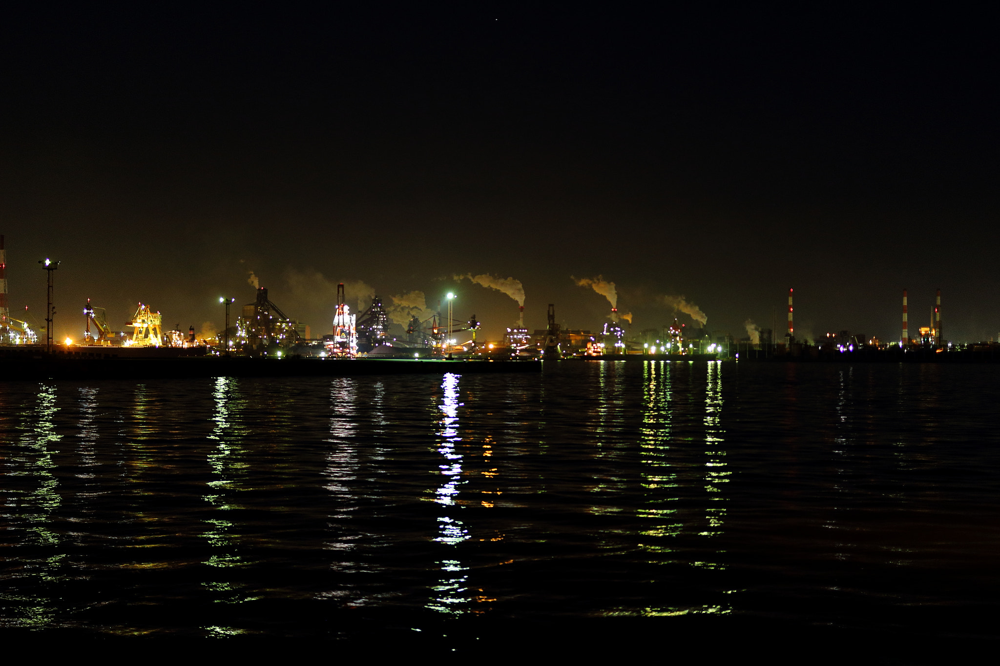 Canon EF 35mm F2 IS USM sample photo. Night view on kinjo-futo photography