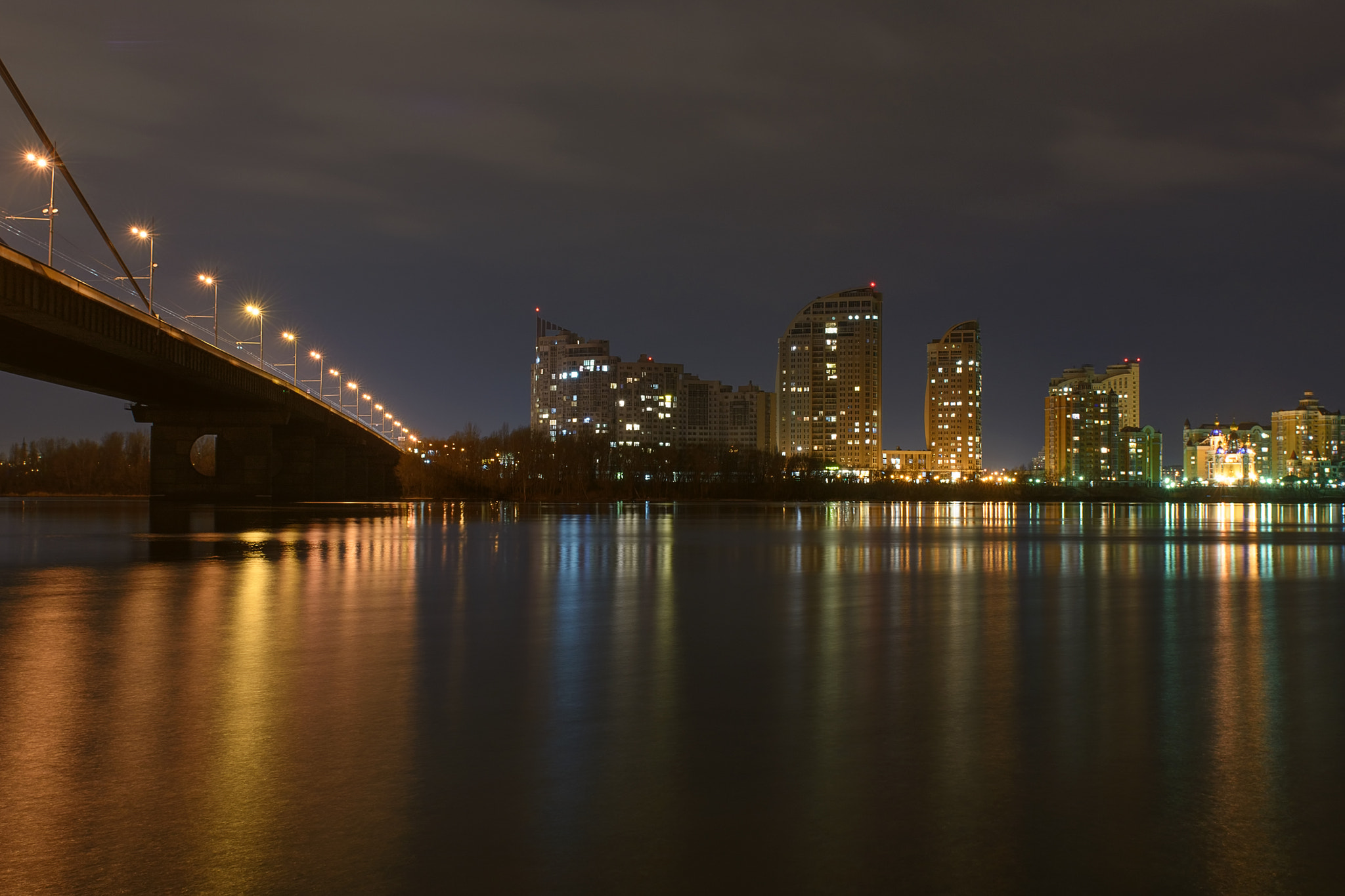 Nikon AF-S Nikkor 24-70mm F2.8G ED sample photo. Night kyiv photography