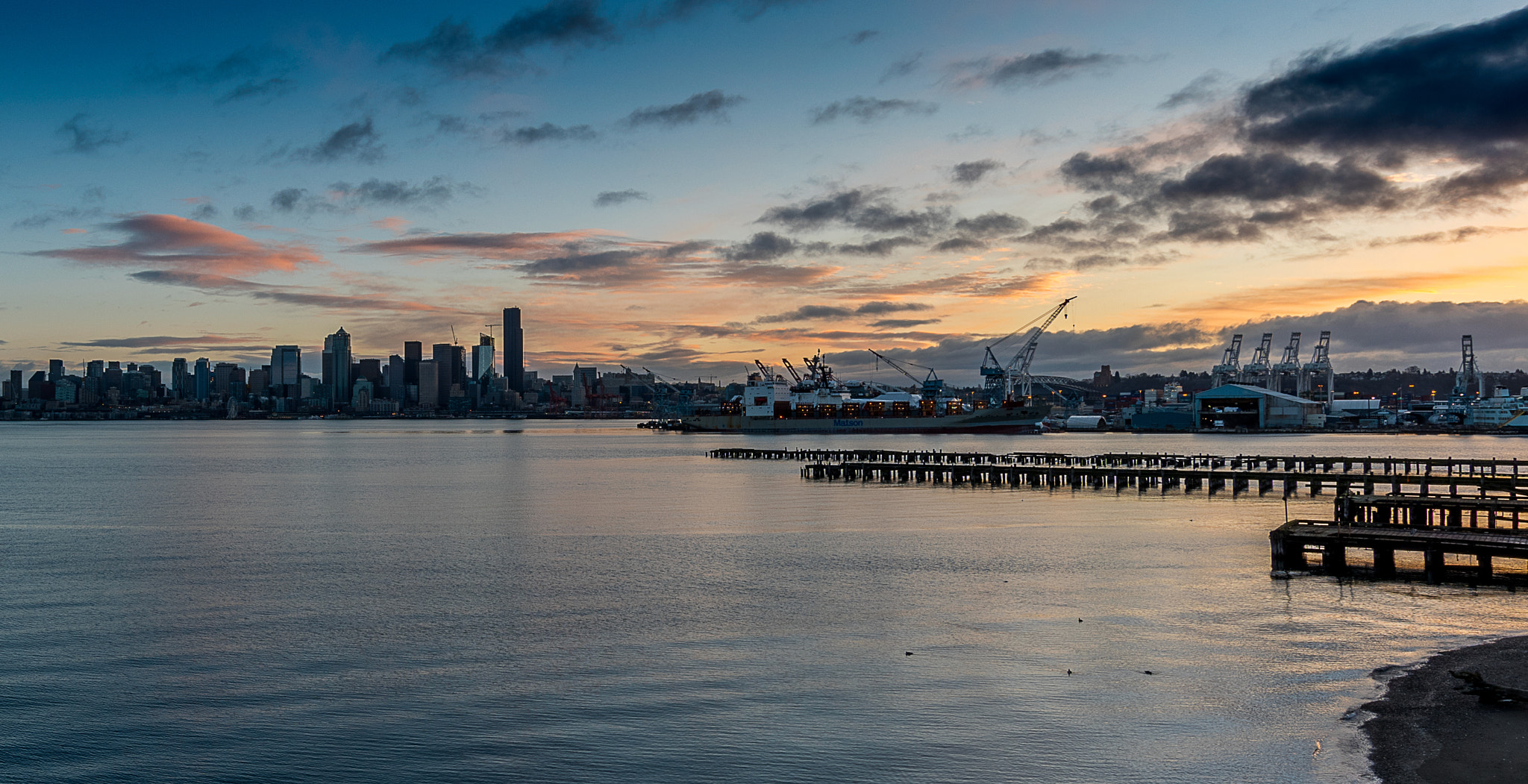 Nikon D500 sample photo. Seattle sunrise photography