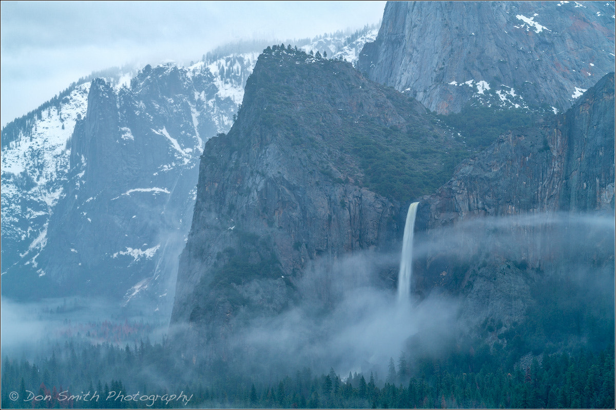 Sony FE 70-200mm F2.8 GM OSS sample photo. Bridalveil fall and mist photography