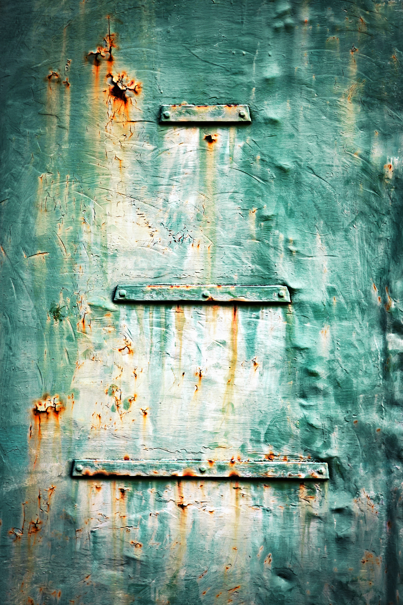 Nikon D5500 sample photo. Detail of an old green metal sheet photography