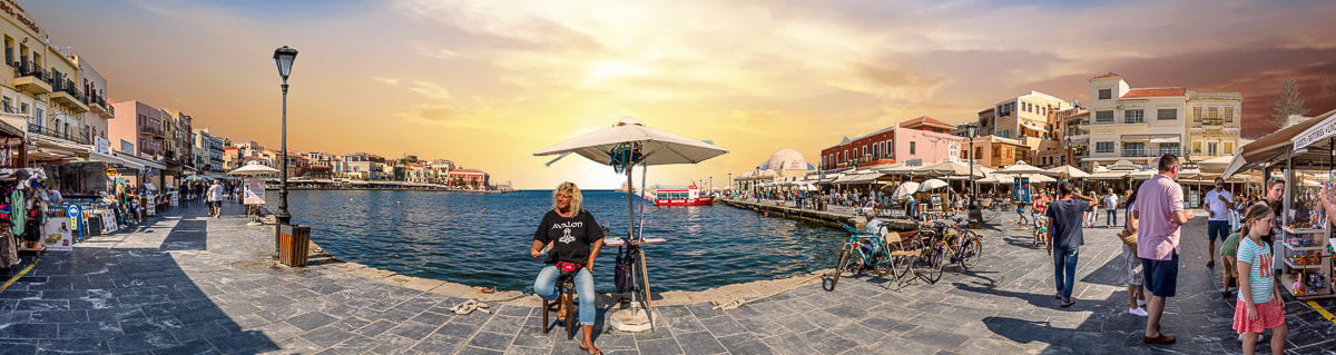 Canon EF 16-35mm F4L IS USM sample photo. Chania hafen auf kreta photography