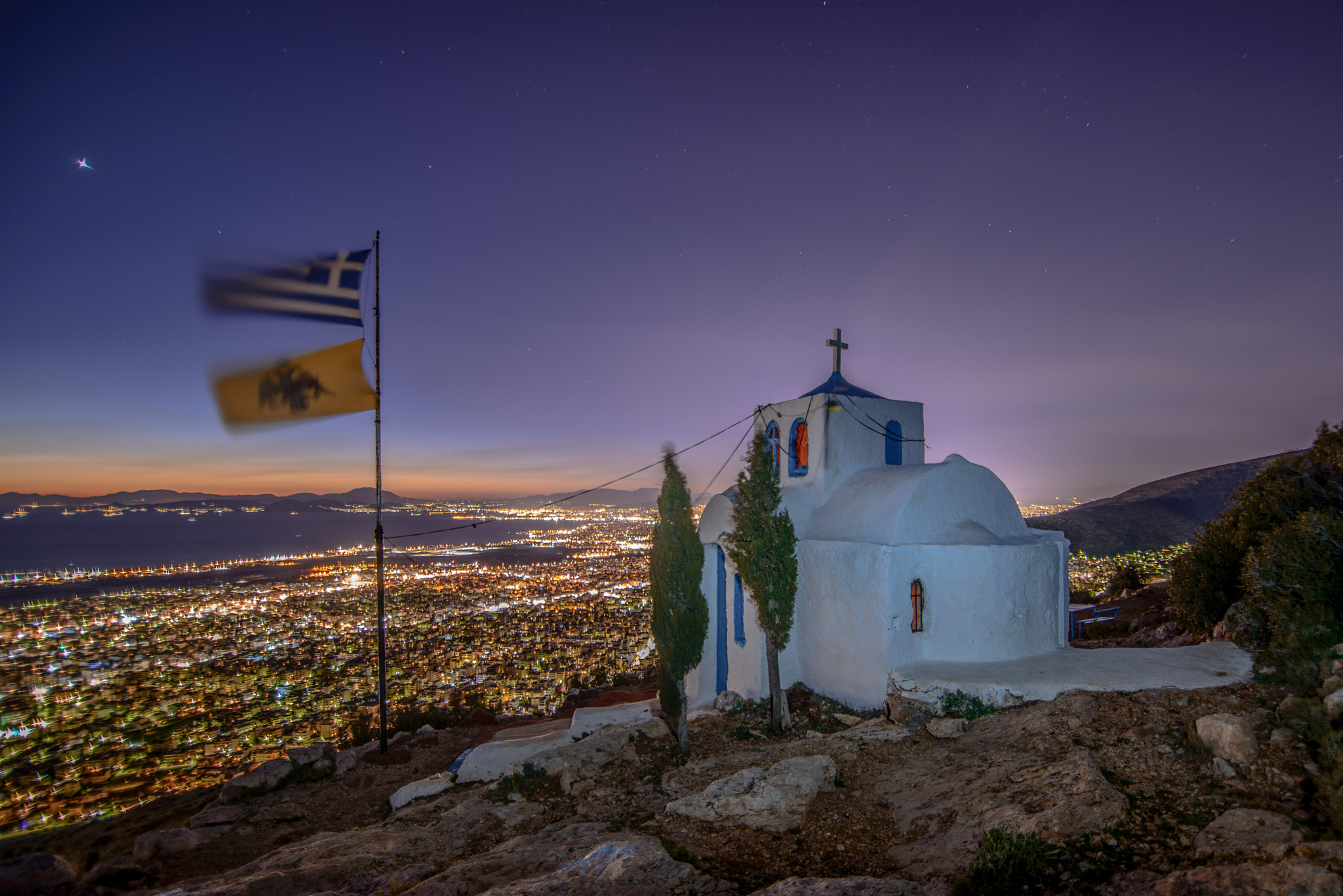 Nikon D800 sample photo. Prophets elias view of athens photography