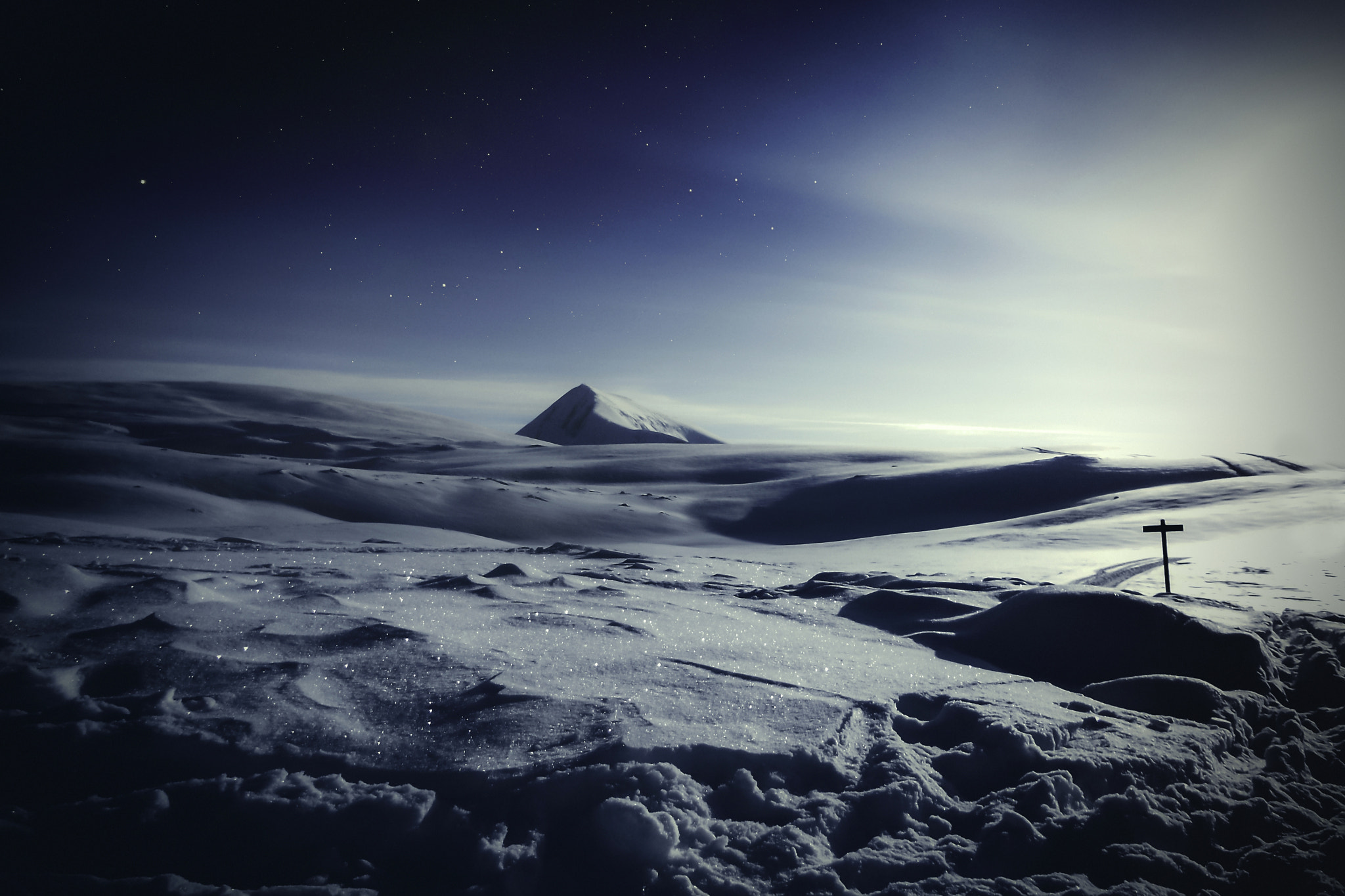 Nikon Coolpix S4000 sample photo. Moonlight in northern norway photography