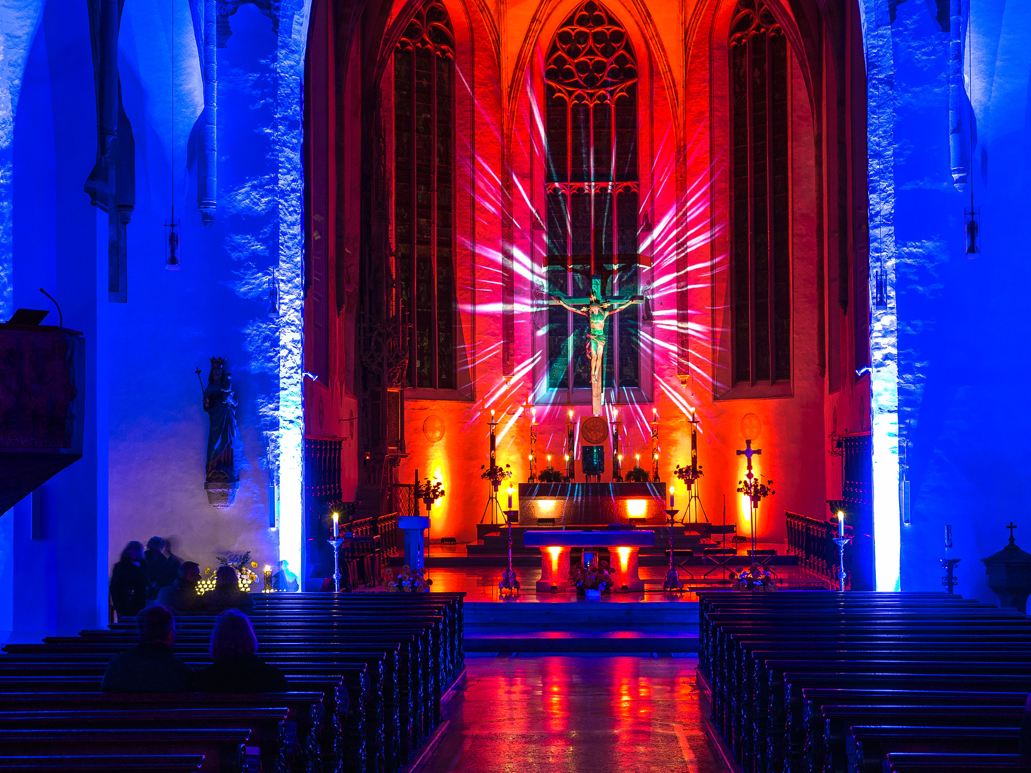 Panasonic Lumix DMC-G5 sample photo. Lichternacht - liebfrauenmünster photography