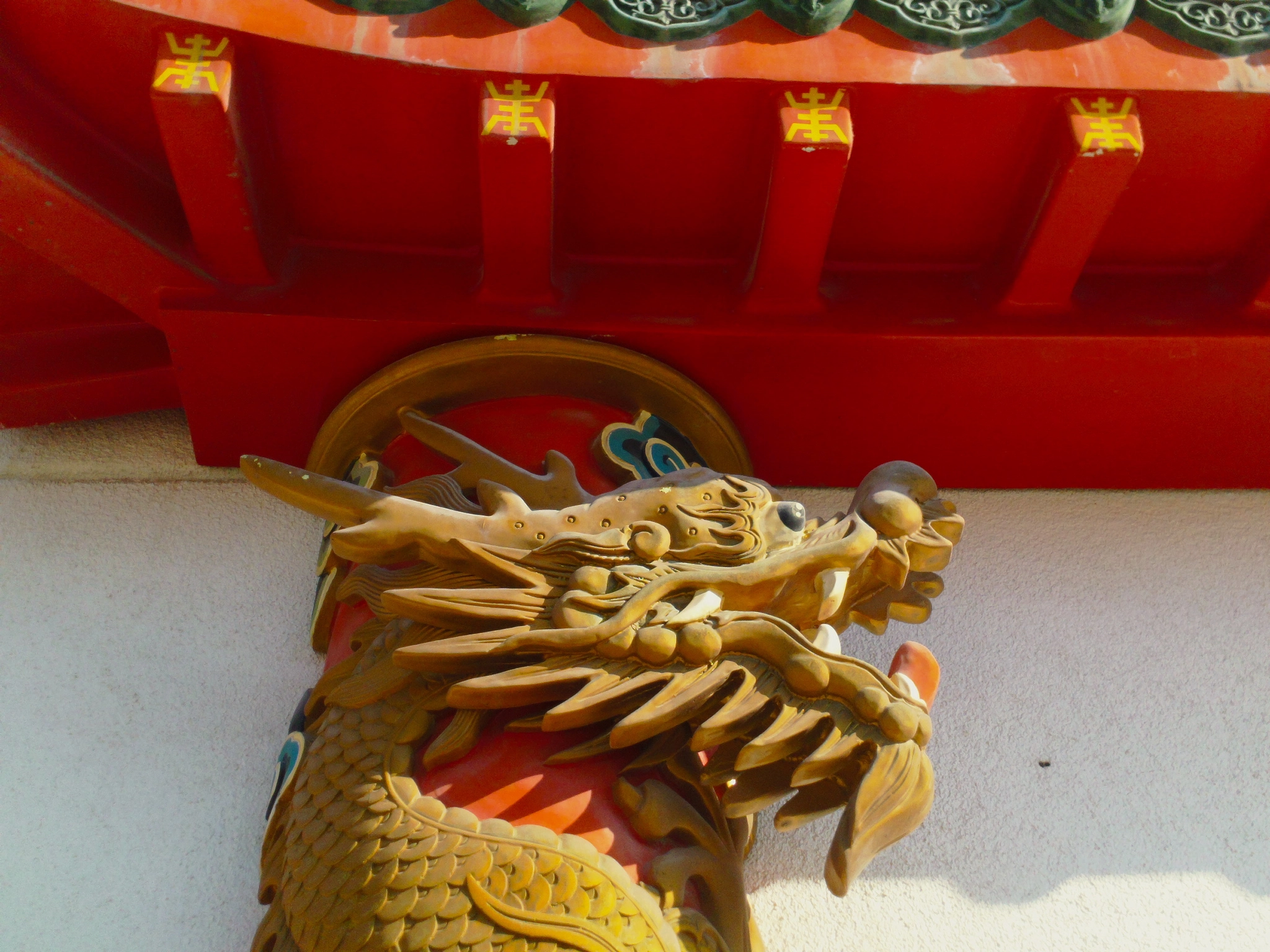 Samsung HMX-W300 sample photo. Chinese dragon head photography