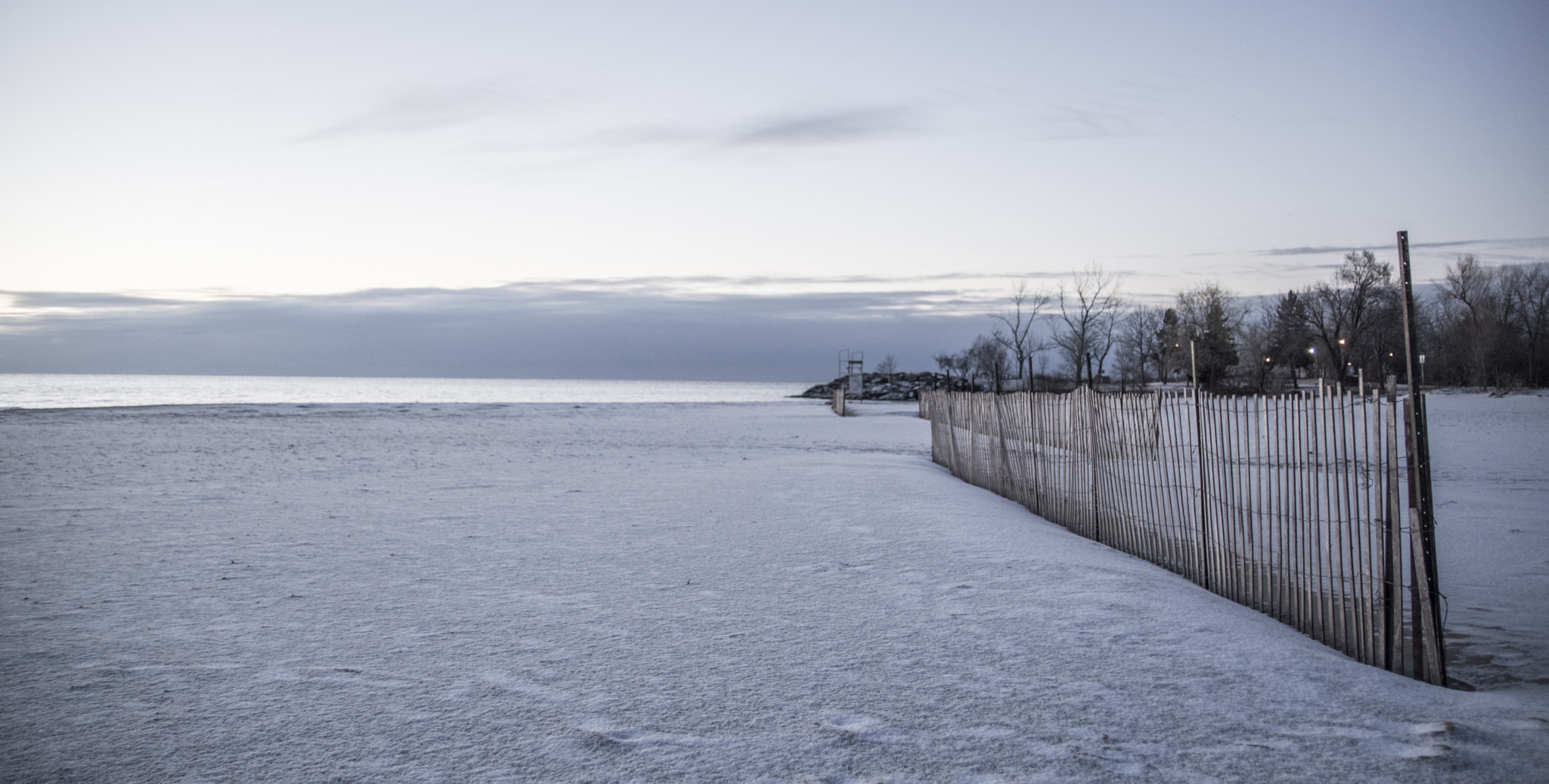 Sigma 17-50mm F2.8 EX DC HSM sample photo. Snow dusted beach photography