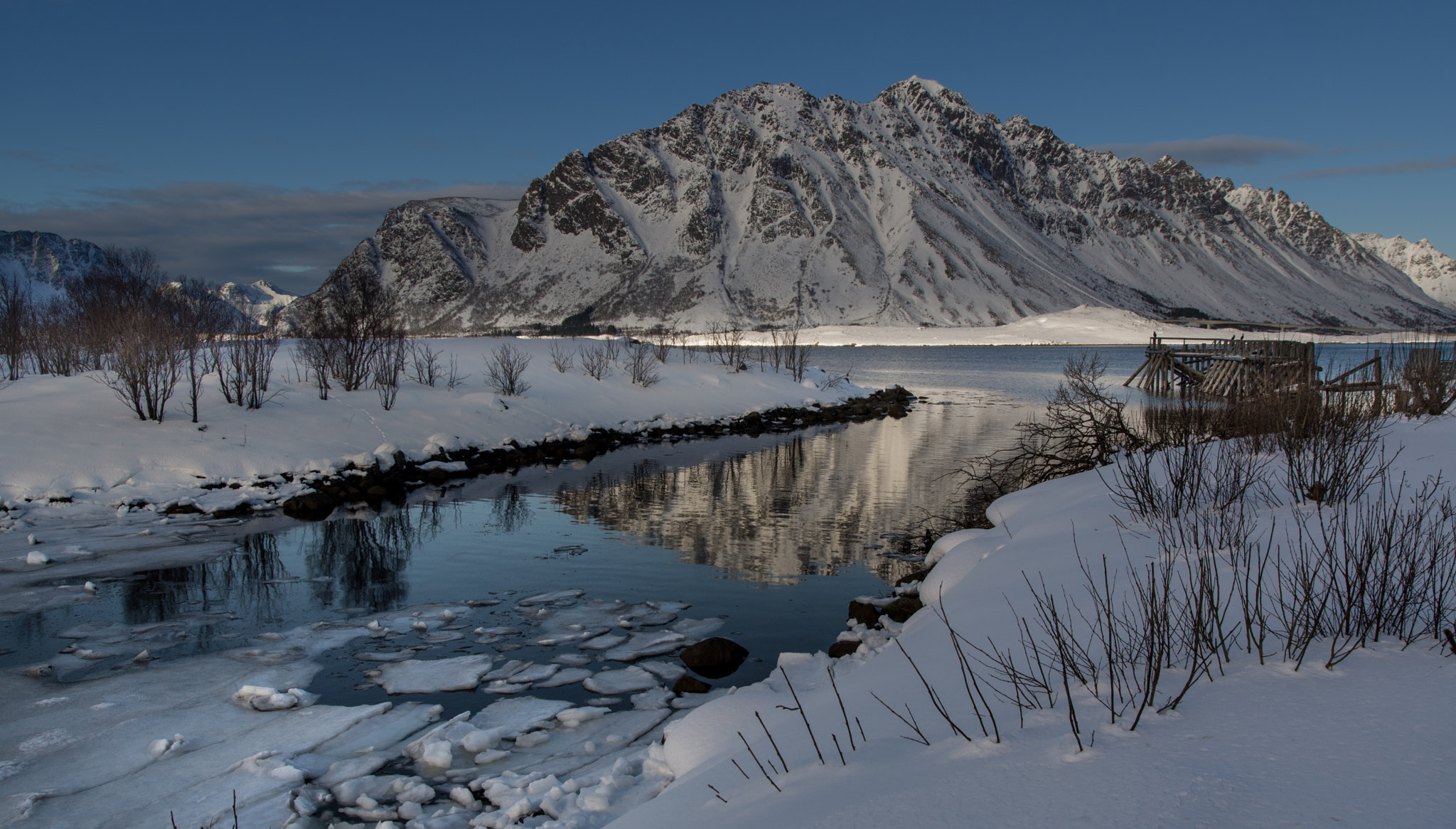 Sony SLT-A65 (SLT-A65V) sample photo. Lofoten in february photography