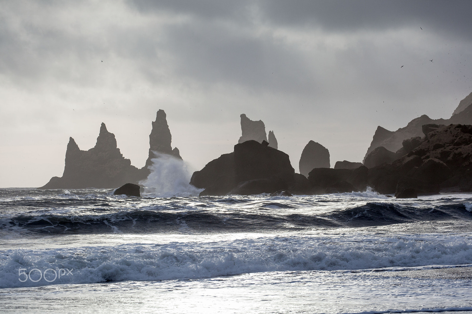 Canon EF 70-300mm F4-5.6L IS USM sample photo. Storm in vik photography