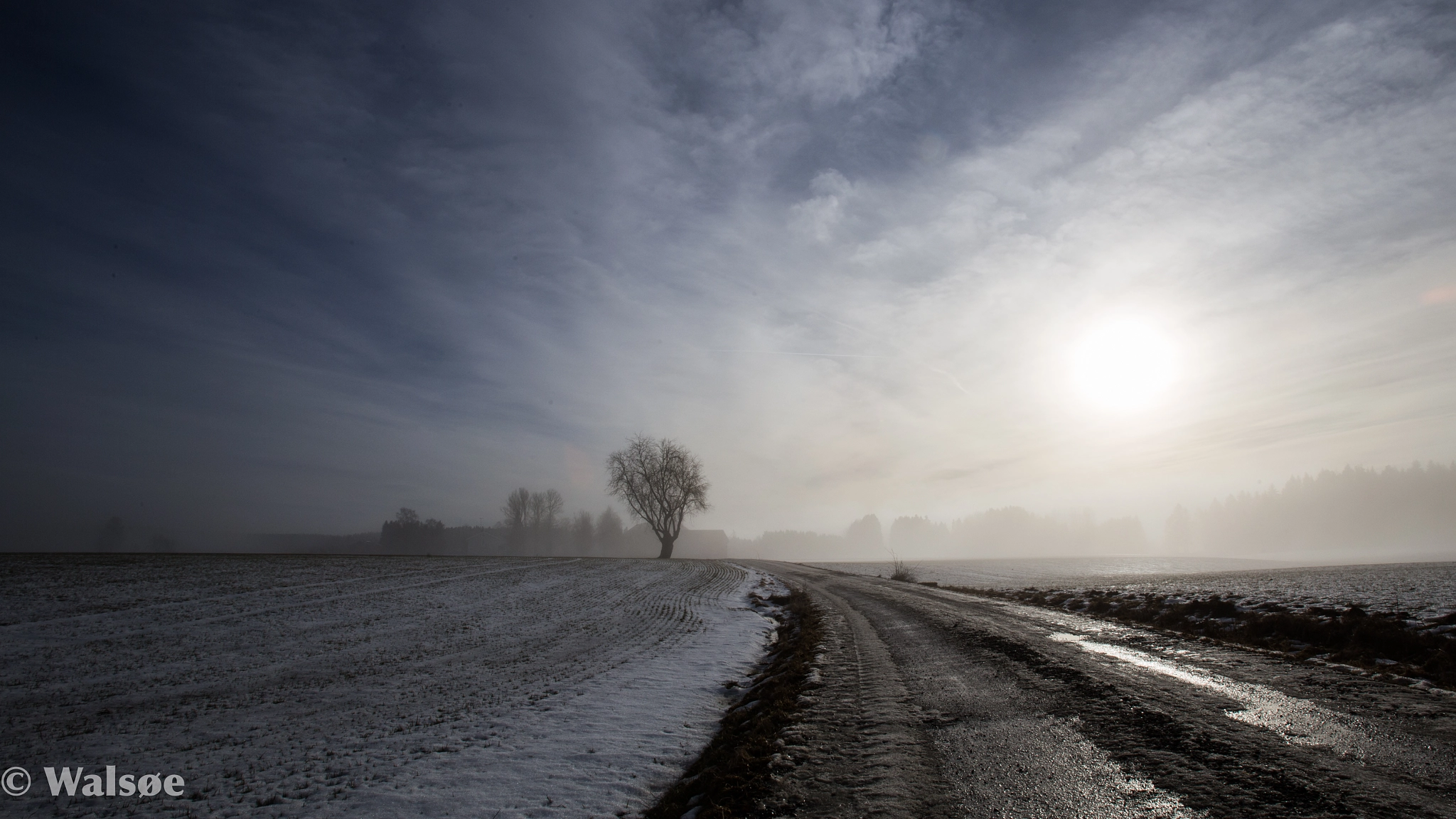 Canon EF 16-35mm F2.8L USM sample photo. Misty road photography