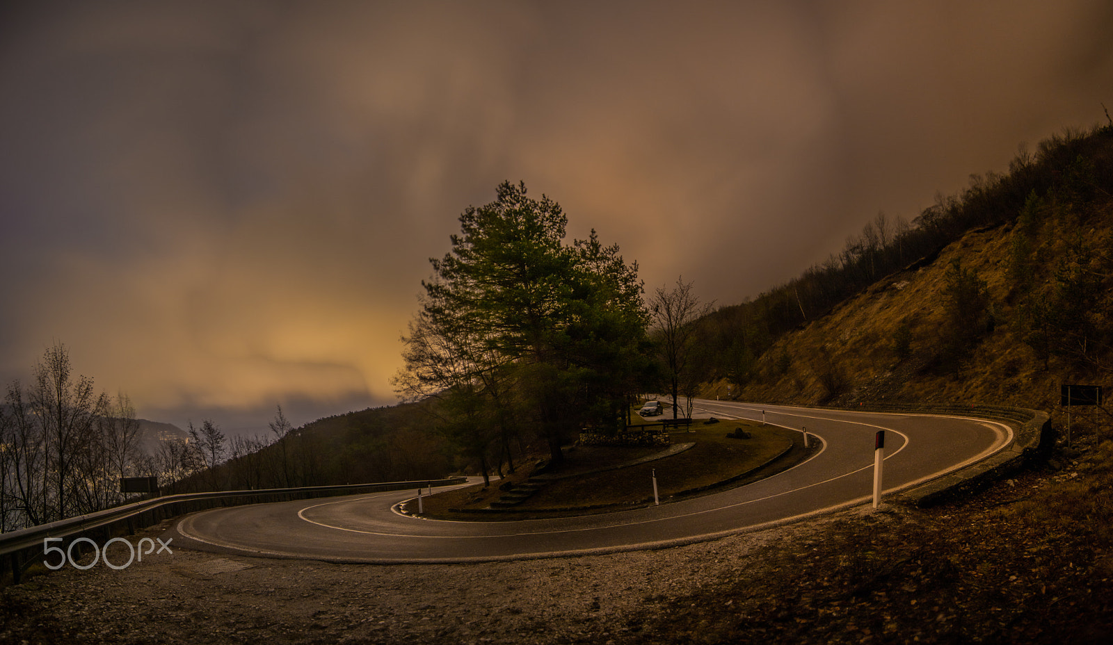 Nikon D800E sample photo. Night turn photography