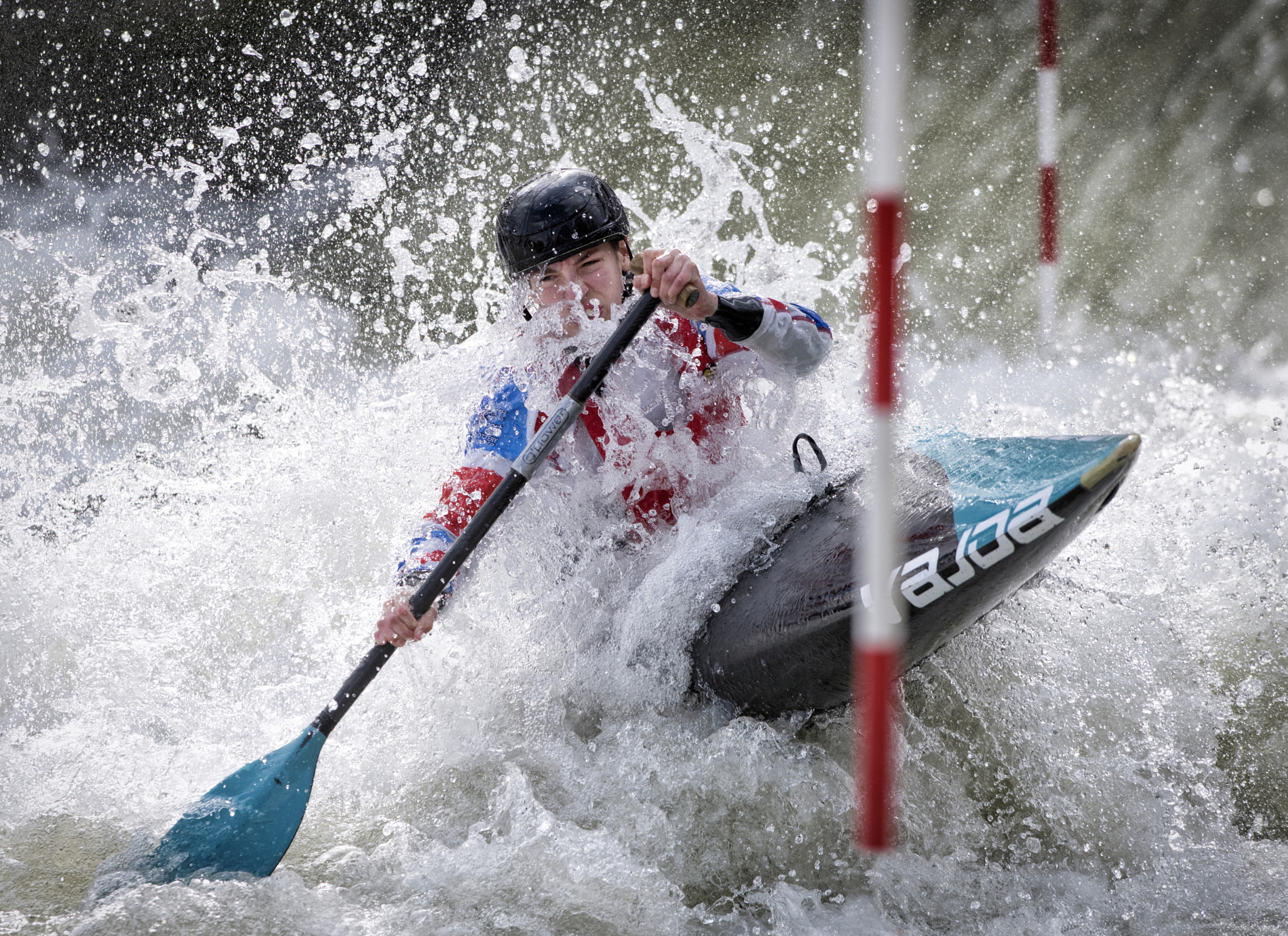 Nikon D810 + Nikon AF-S Nikkor 300mm F2.8G ED VR II sample photo. The slalom race photography