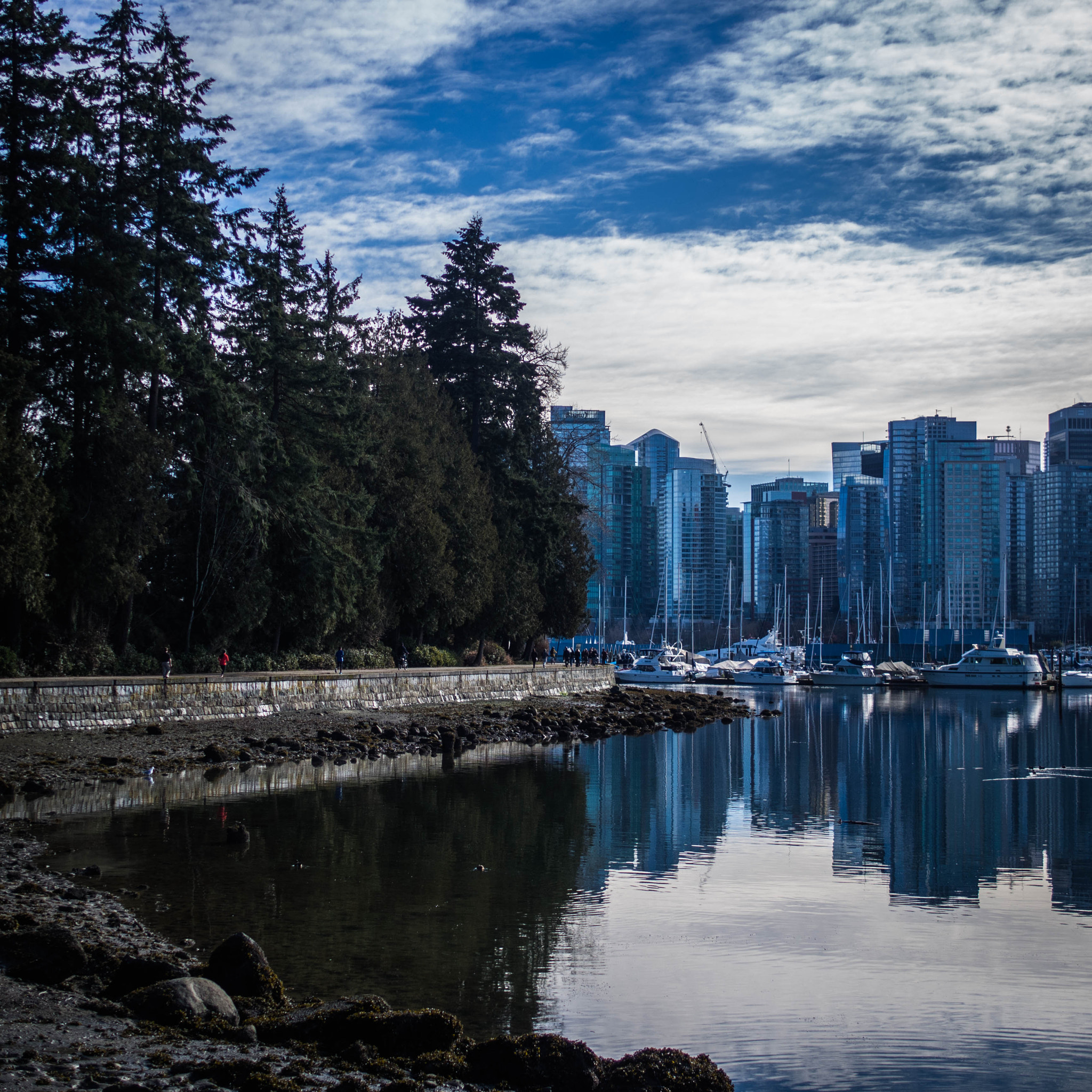 Olympus OM-D E-M5 + Panasonic Leica DG Summilux 25mm F1.4 II ASPH sample photo. Cityscape of vancouver photography