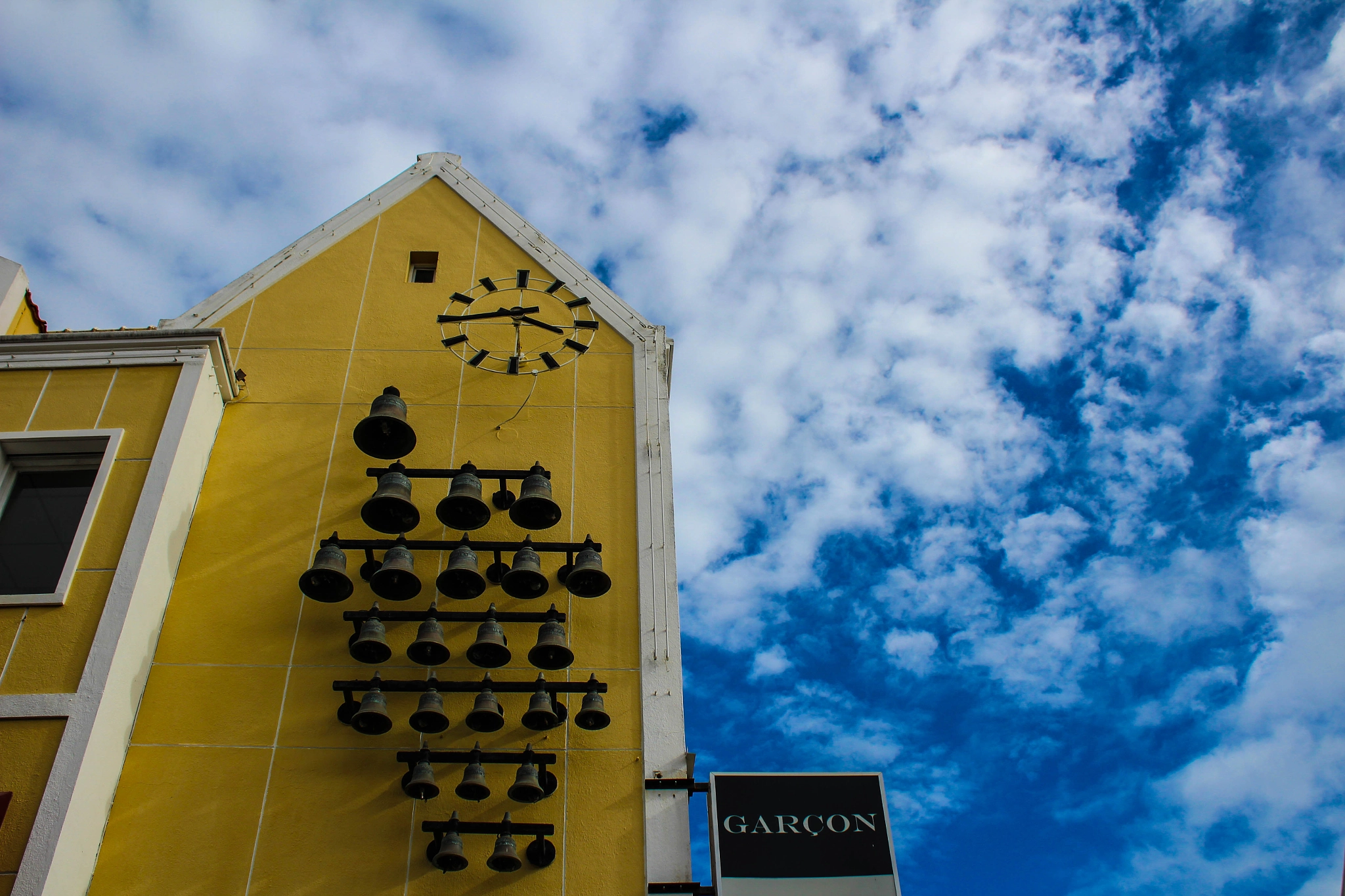 Canon EF-S 18-55mm F3.5-5.6 IS sample photo. Tower of bells, willemstad, curacao photography