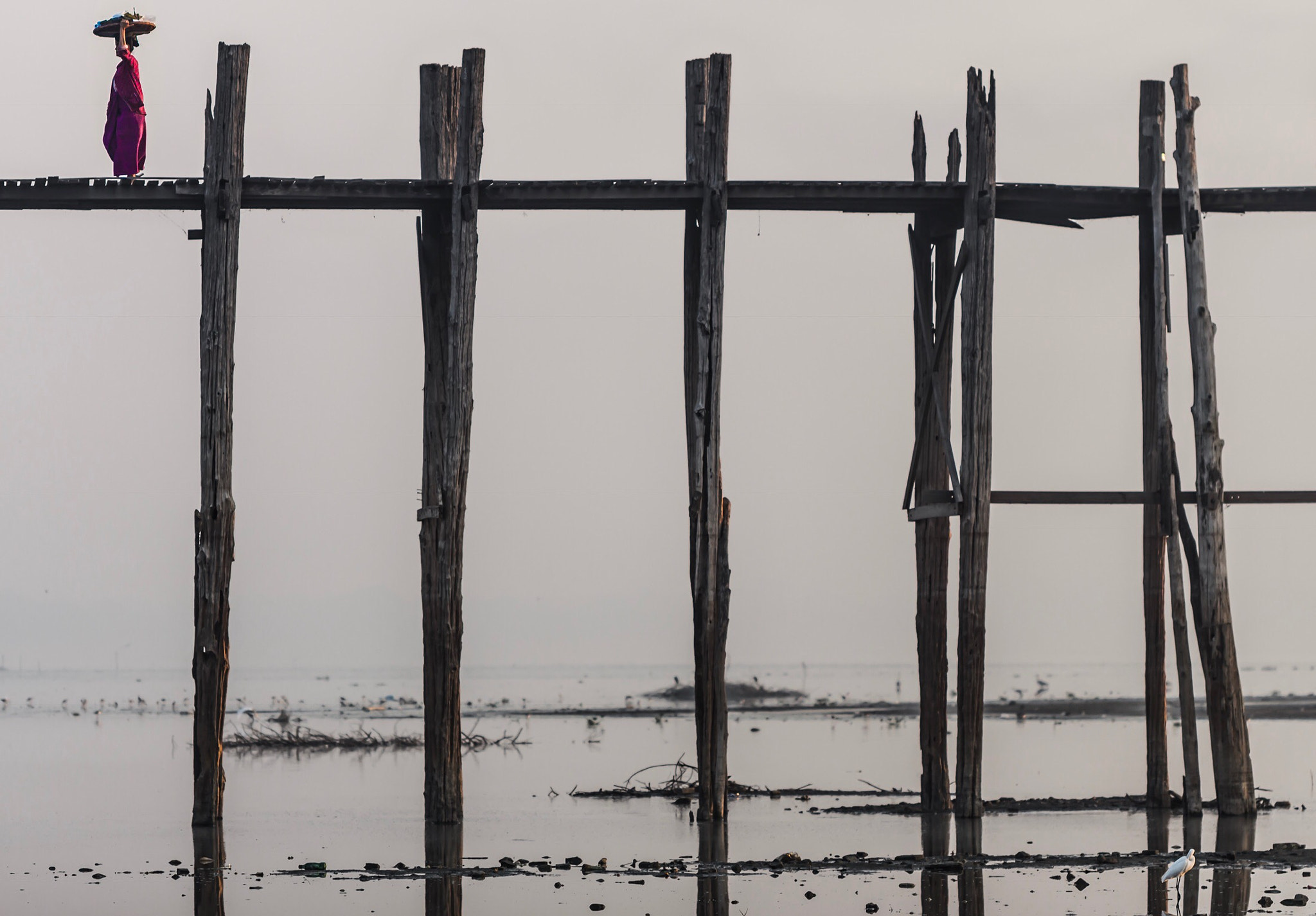 Canon EF 100mm F2.8L Macro IS USM sample photo. U bein bridge, myanmar photography
