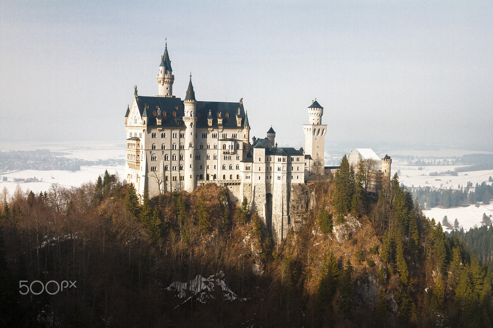 Canon EOS 7D + Sigma 24-70mm F2.8 EX DG Macro sample photo. Winter neuschwanstein photography