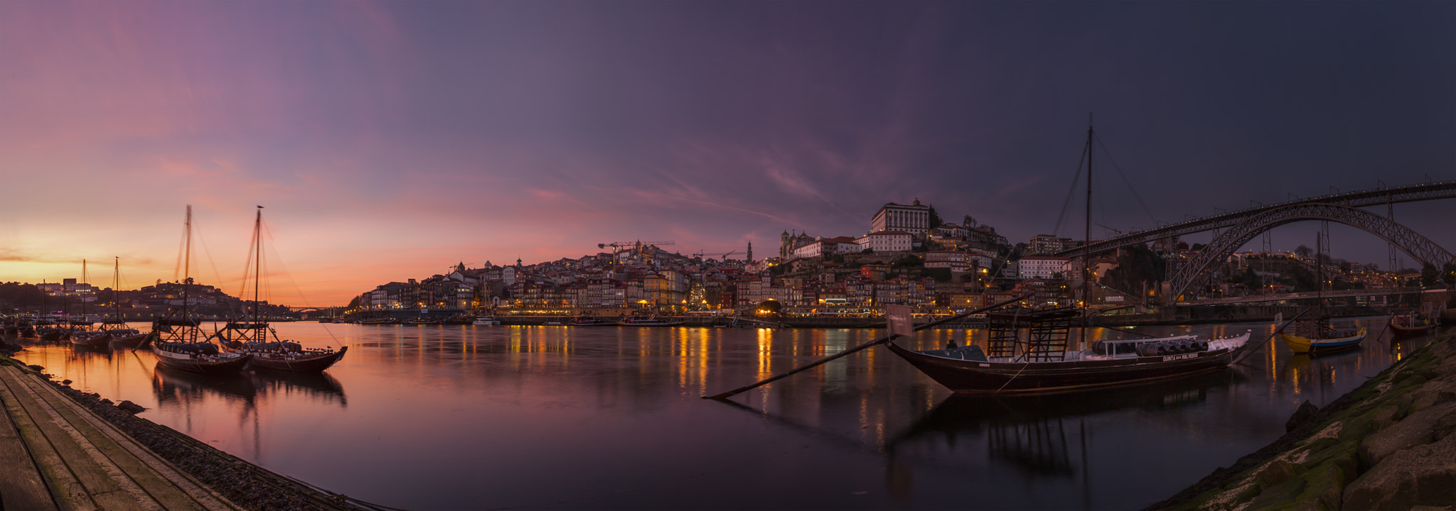 Canon EOS 5D + Canon EF 17-40mm F4L USM sample photo. Porto at dusk photography