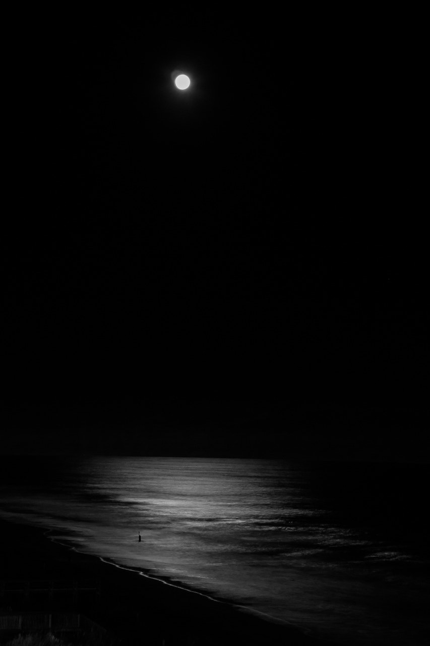 Canon EOS 7D + Sigma 18-250mm F3.5-6.3 DC OS HSM sample photo. Beach under the full moon photography