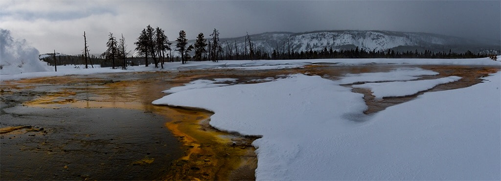 Nikon D500 + Sigma 18-35mm F1.8 DC HSM Art sample photo. Winter yellowstone photography