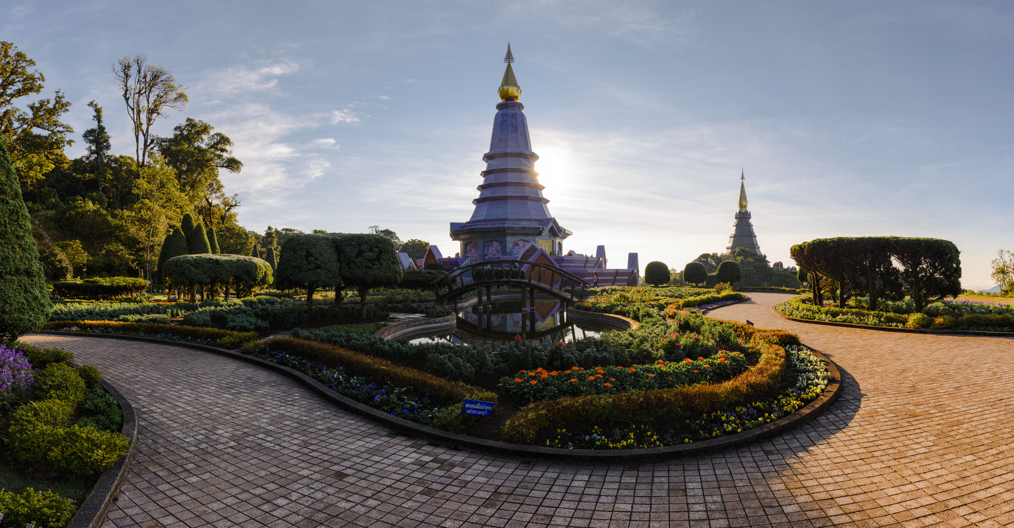 Nikon D600 + Nikon AF-S Nikkor 35mm F1.8G ED sample photo. Panorama of landmarks at doi inthanon thailand photography