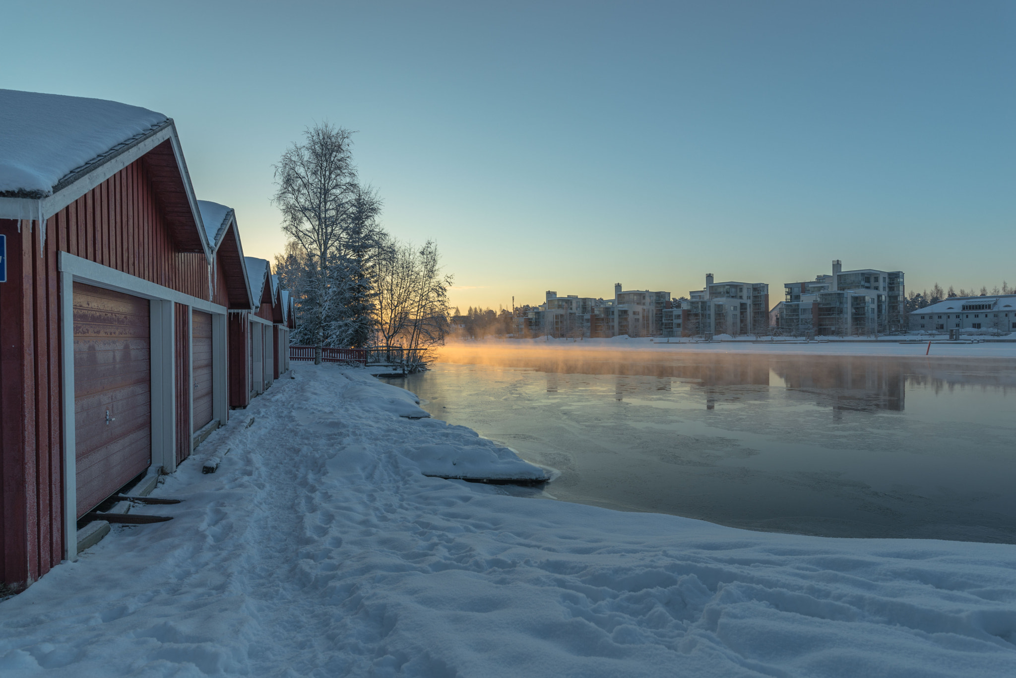 Nikon D610 + Tamron SP 15-30mm F2.8 Di VC USD sample photo. Boathouses waiting for a summer photography