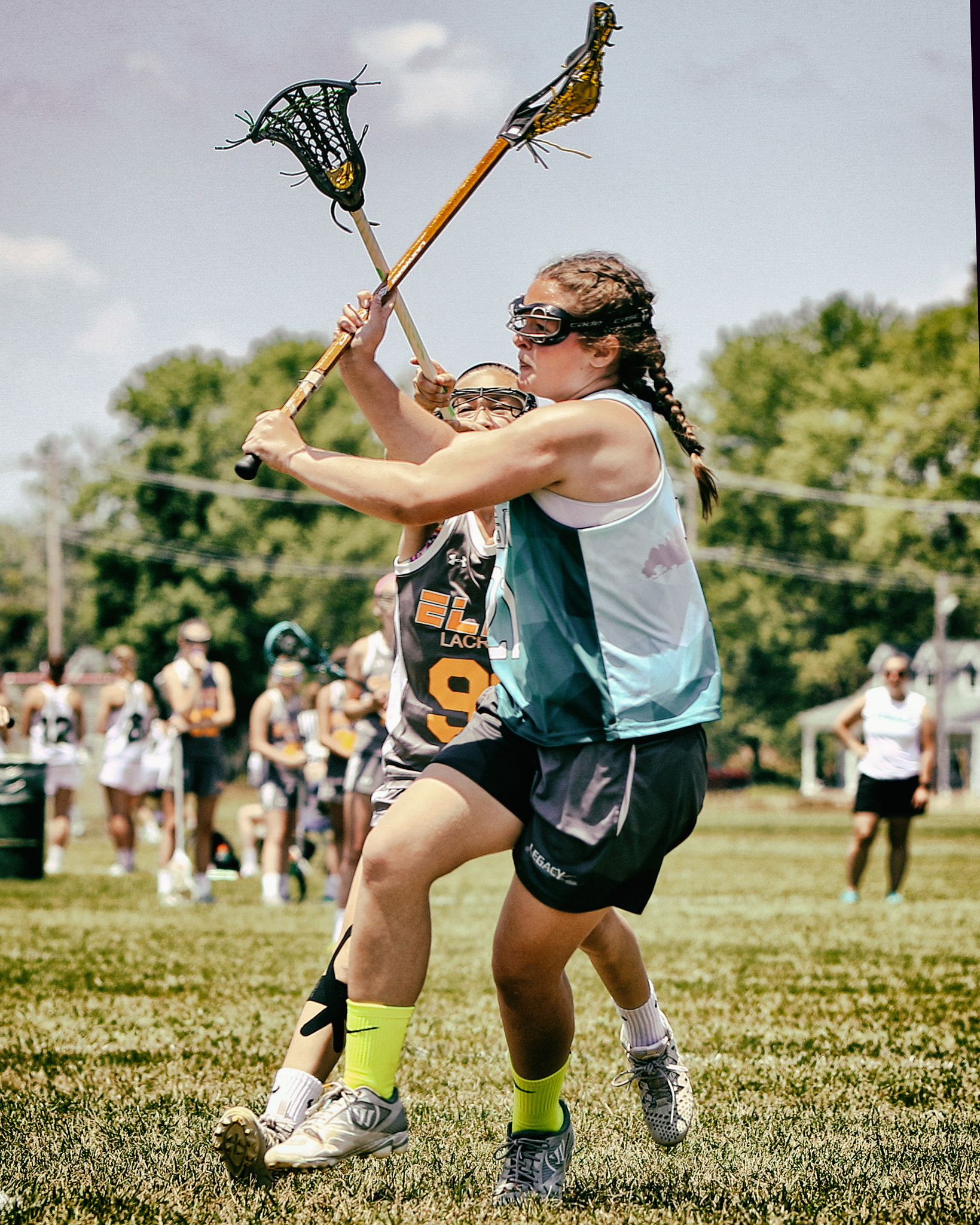Canon EF 70-200mm F2.8L IS II USM sample photo. Girls lacrosse shot with strong girl photography