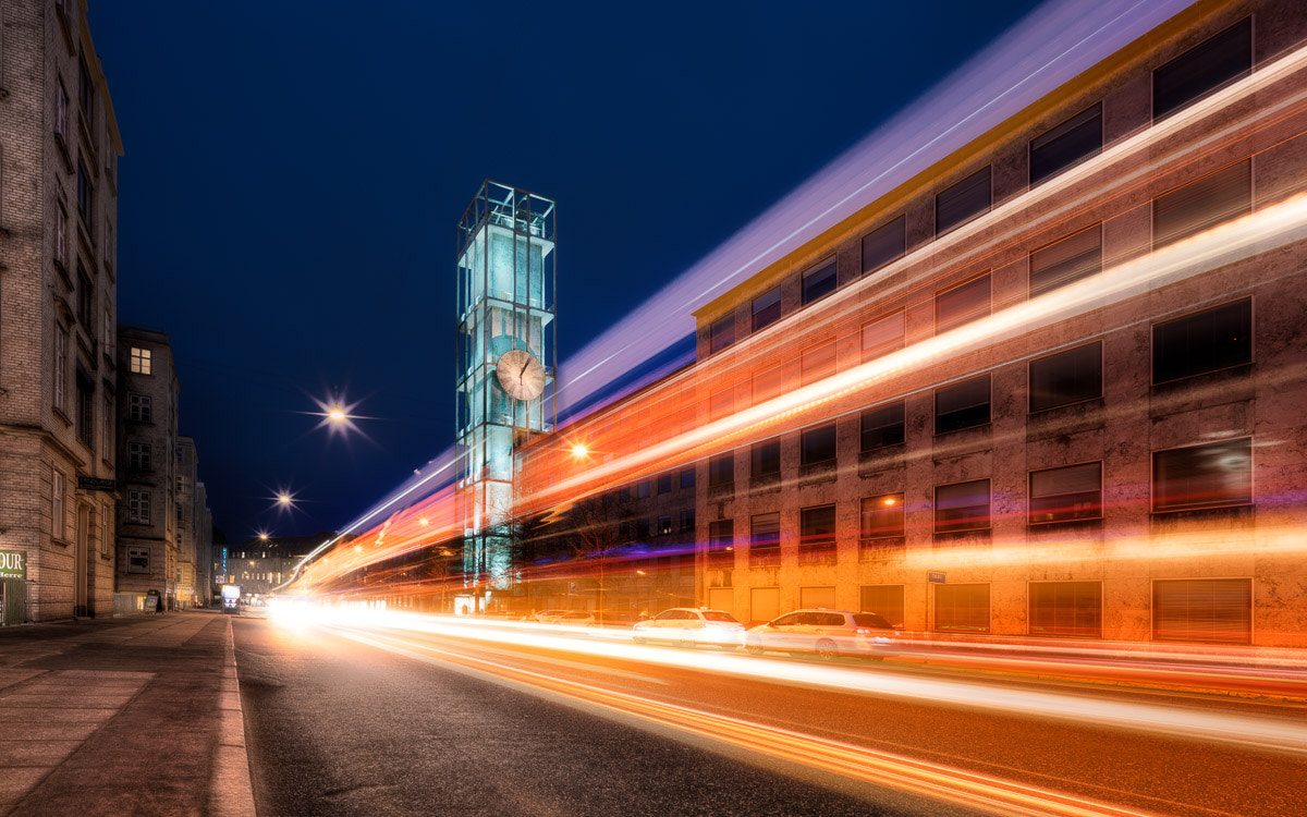 Voigtlander SUPER WIDE-HELIAR 15mm F4.5 III sample photo. Aarhus by night photography