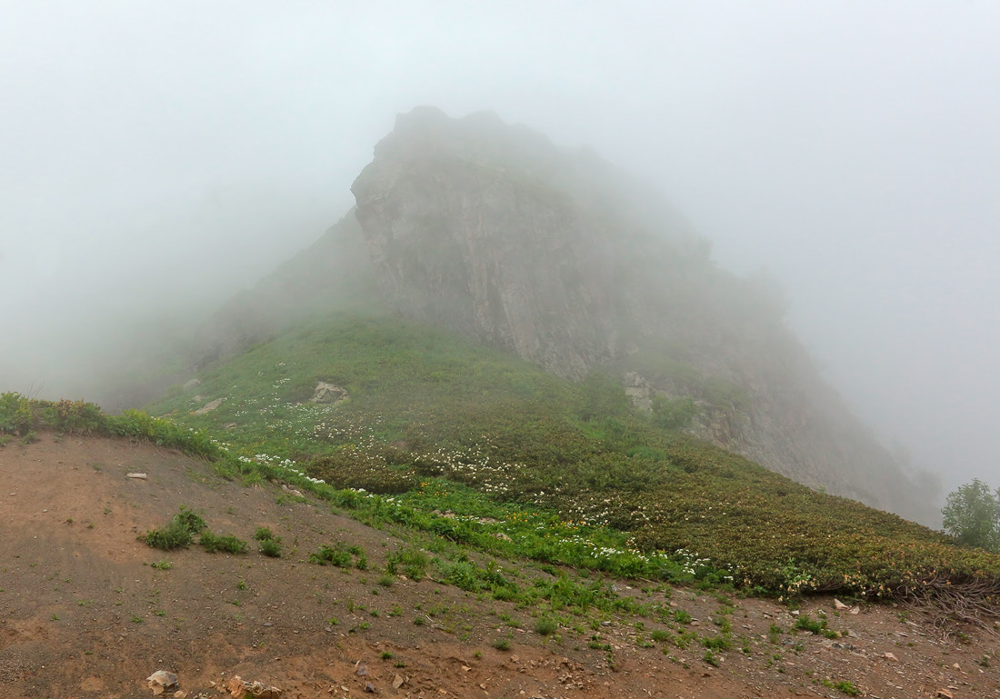 Canon EF-S 18-55mm F3.5-5.6 IS sample photo. Fog in the mountains photography
