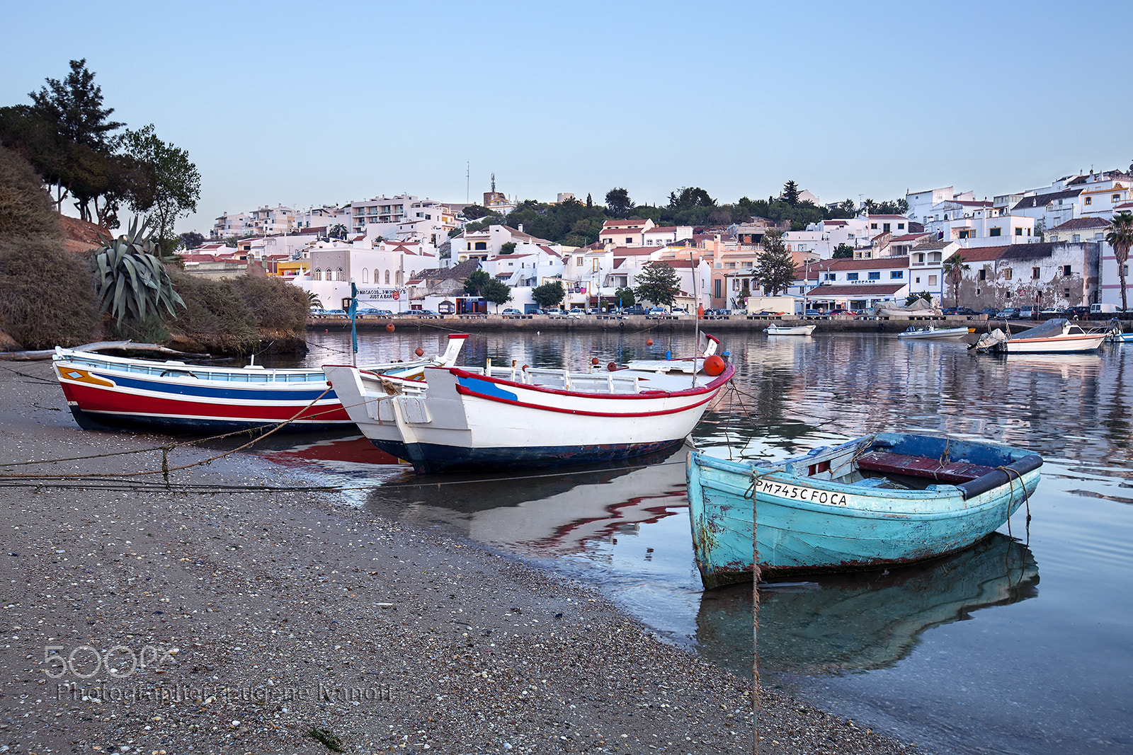 Canon EOS 5D Mark II + Canon EF 16-35mm F2.8L USM sample photo. Ferragudo at sunset, portugal photography