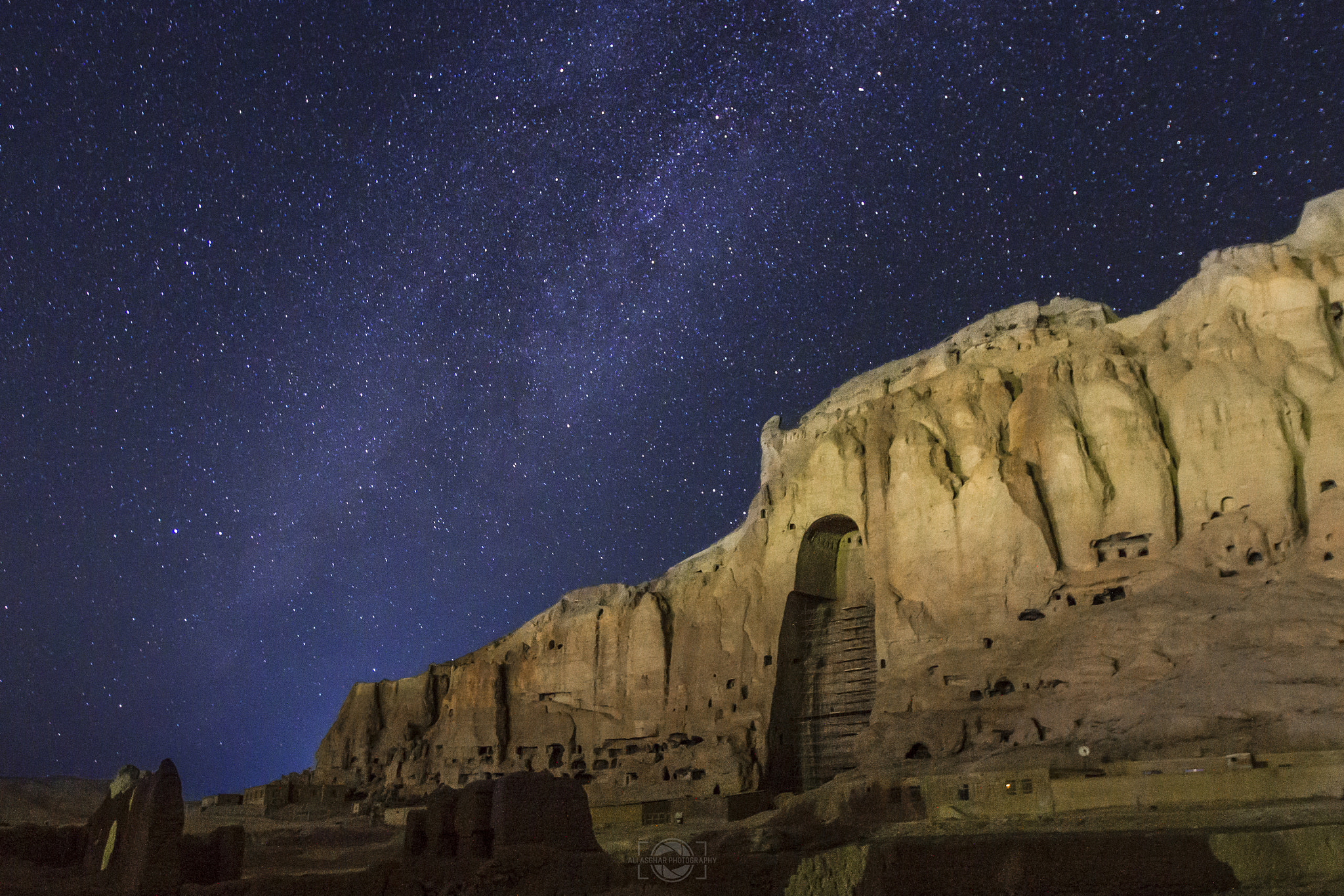 Canon EF 16-35mm F2.8L II USM sample photo. Buddha and milky way galaxy photography