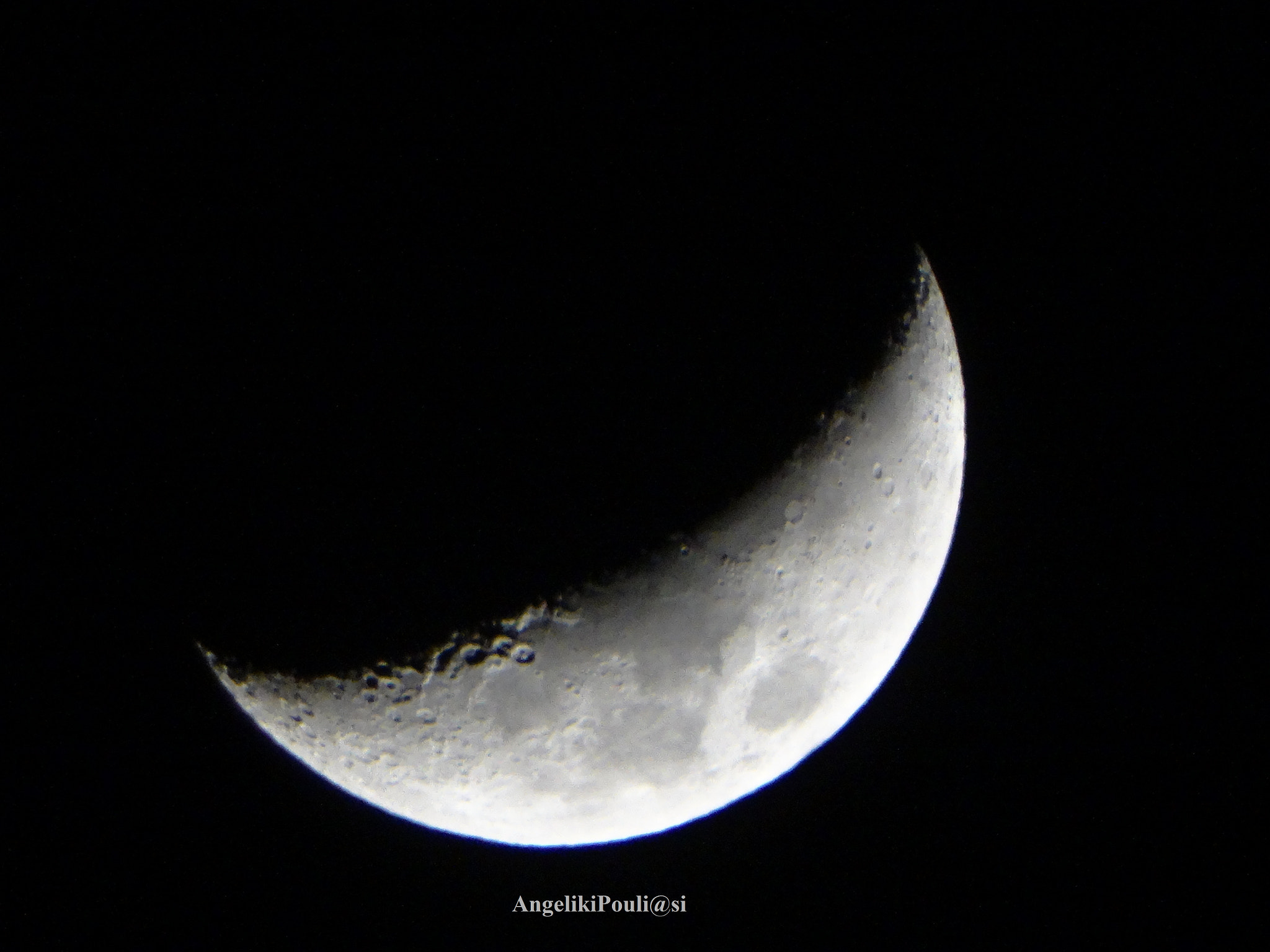Minolta AF 28-85mm F3.5-4.5 New sample photo. Moon photography