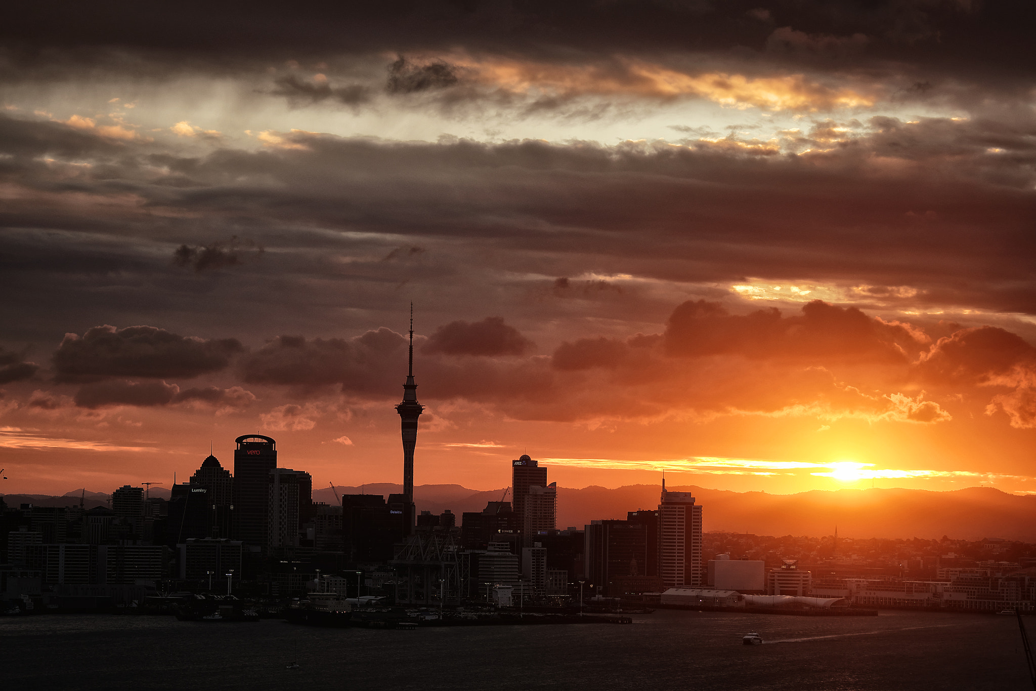 Fujifilm X-E2 sample photo. Sunset in mount victoria, devonport photography