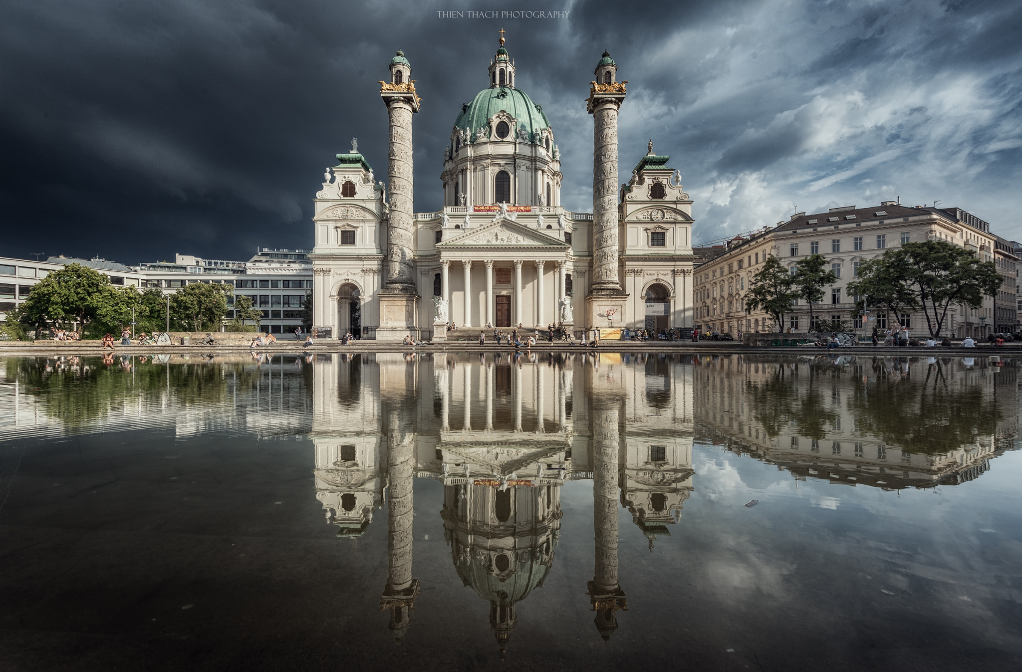 Canon EOS 6D + Canon EF 11-24mm F4L USM sample photo. Karlskirche - st.charles church in vienna photography