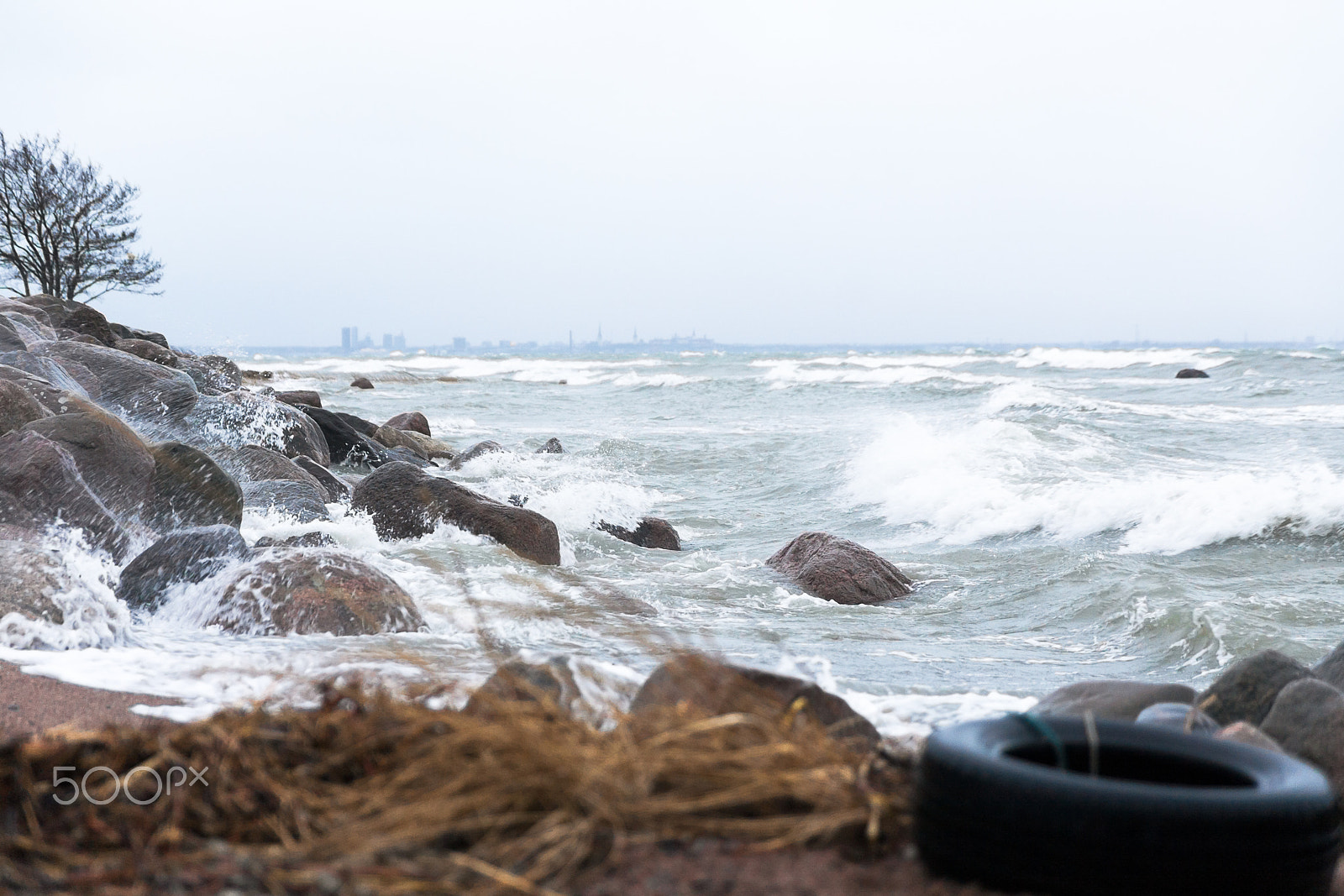 Canon EOS 5D + Canon 24.0-70.0 mm sample photo. Sea storm photography
