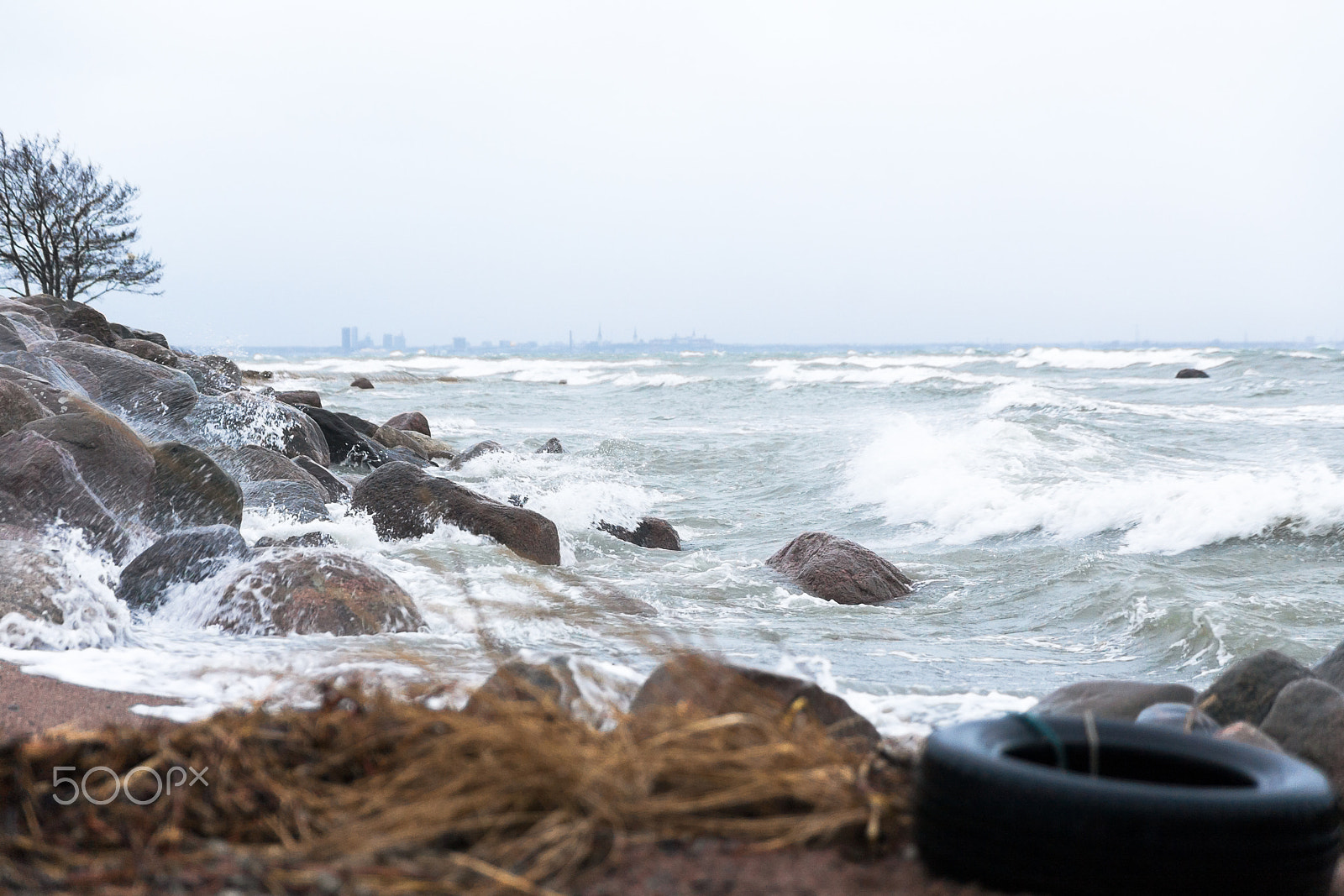 Canon 24.0-70.0 mm sample photo. Sea storm photography