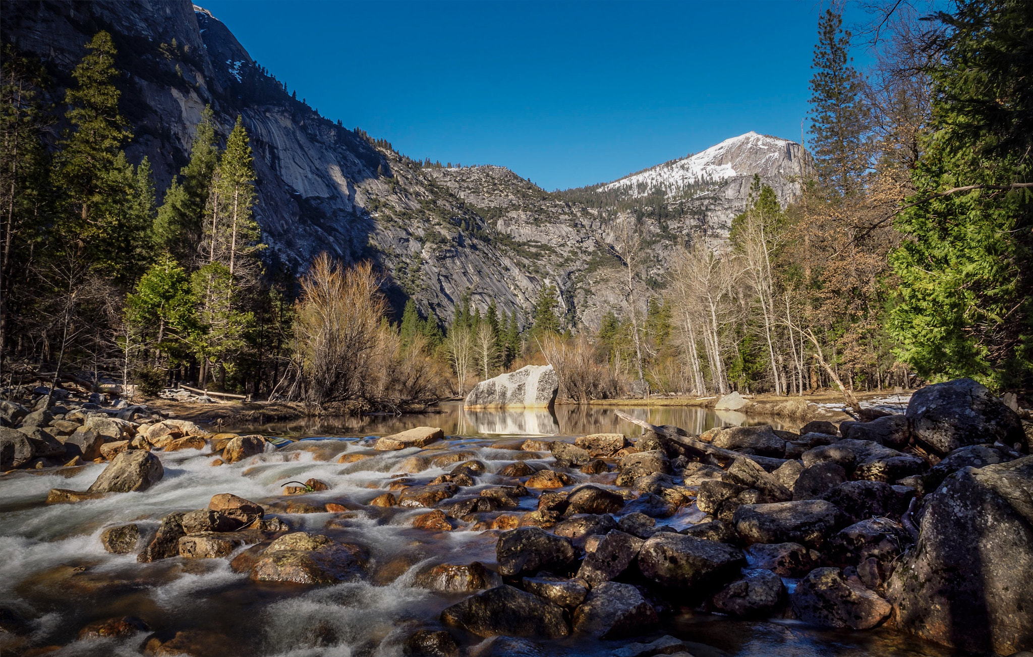 Olympus PEN-F sample photo. Mirror lake in yosemite national park, ca, usa photography