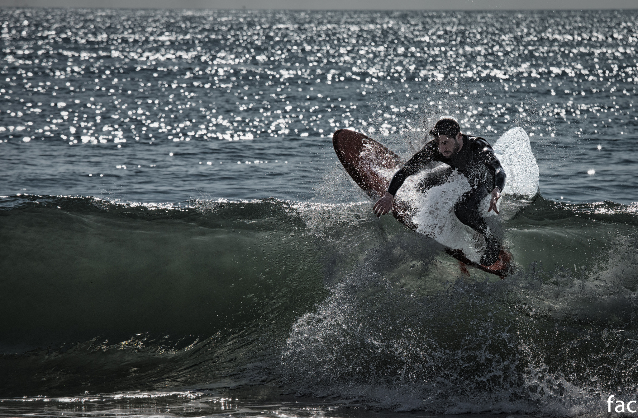 Canon EF 70-200mm F4L IS USM sample photo. Surfing tirreno photography