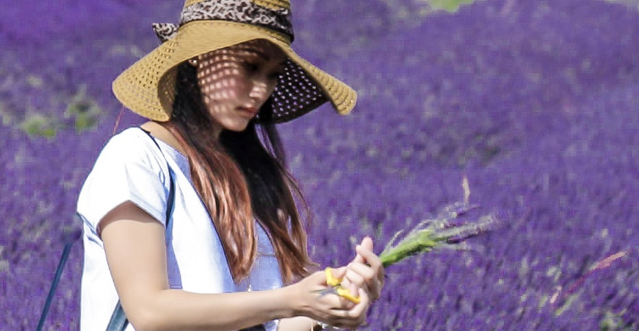 Canon EF 70-300mm F4-5.6 IS USM sample photo. Lavender girl! photography
