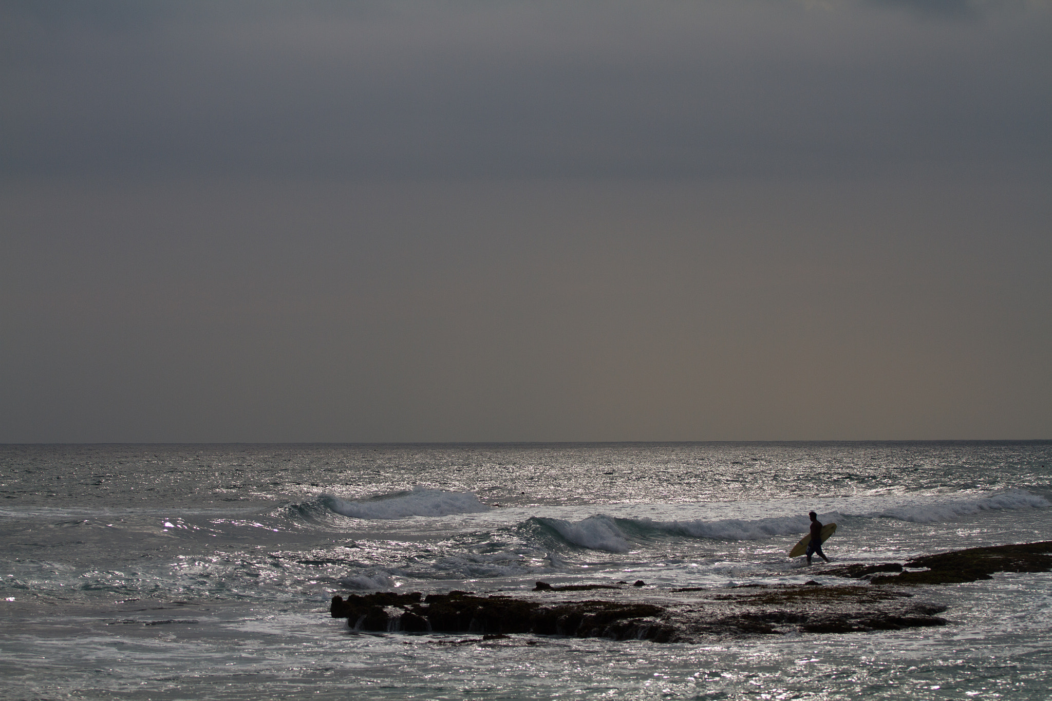 Canon EOS 7D + Canon EF 70-200mm F4L USM sample photo. Sunset surf photography