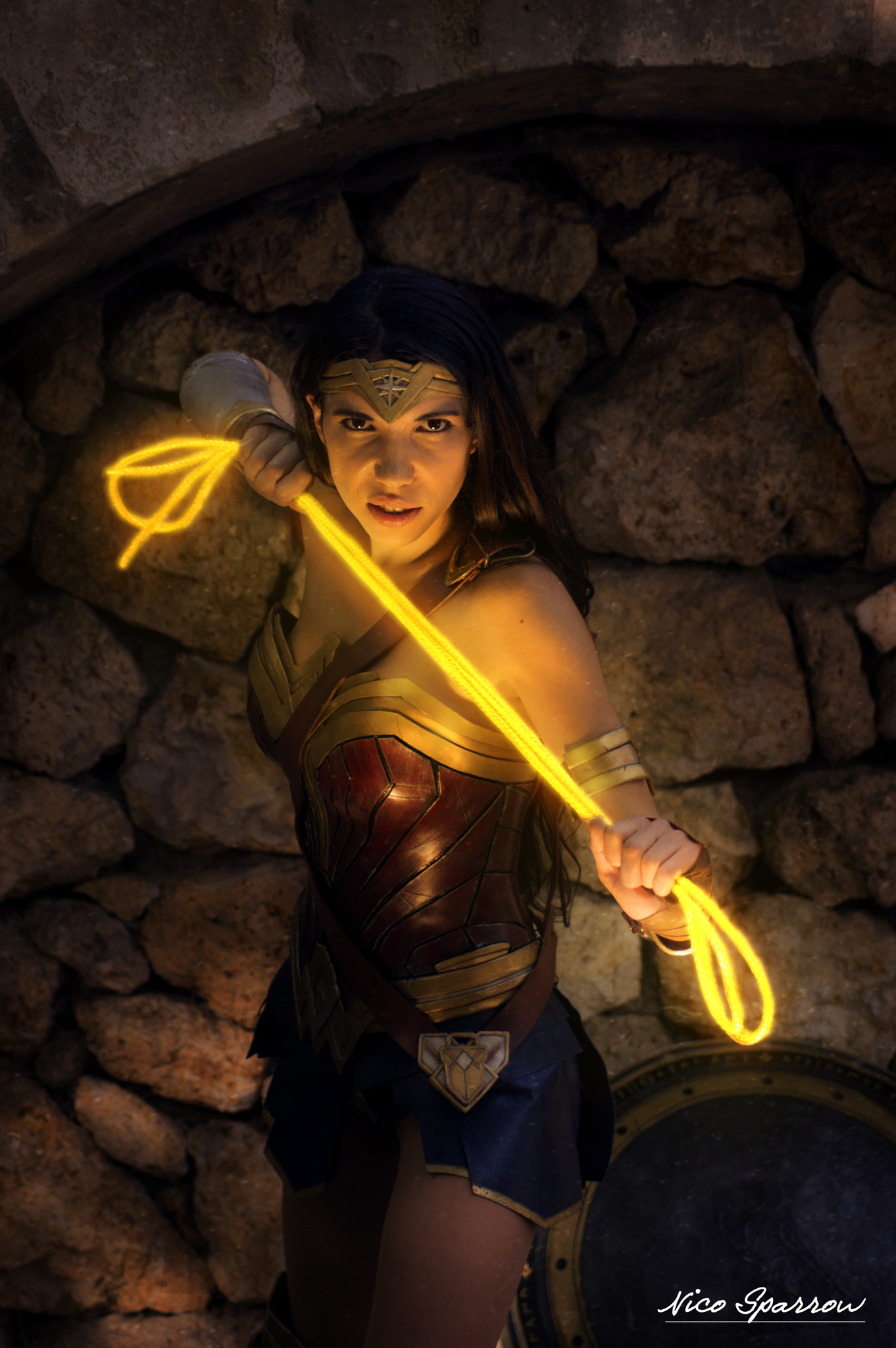 Nikon D3200 sample photo. Wonder woman lasso photography