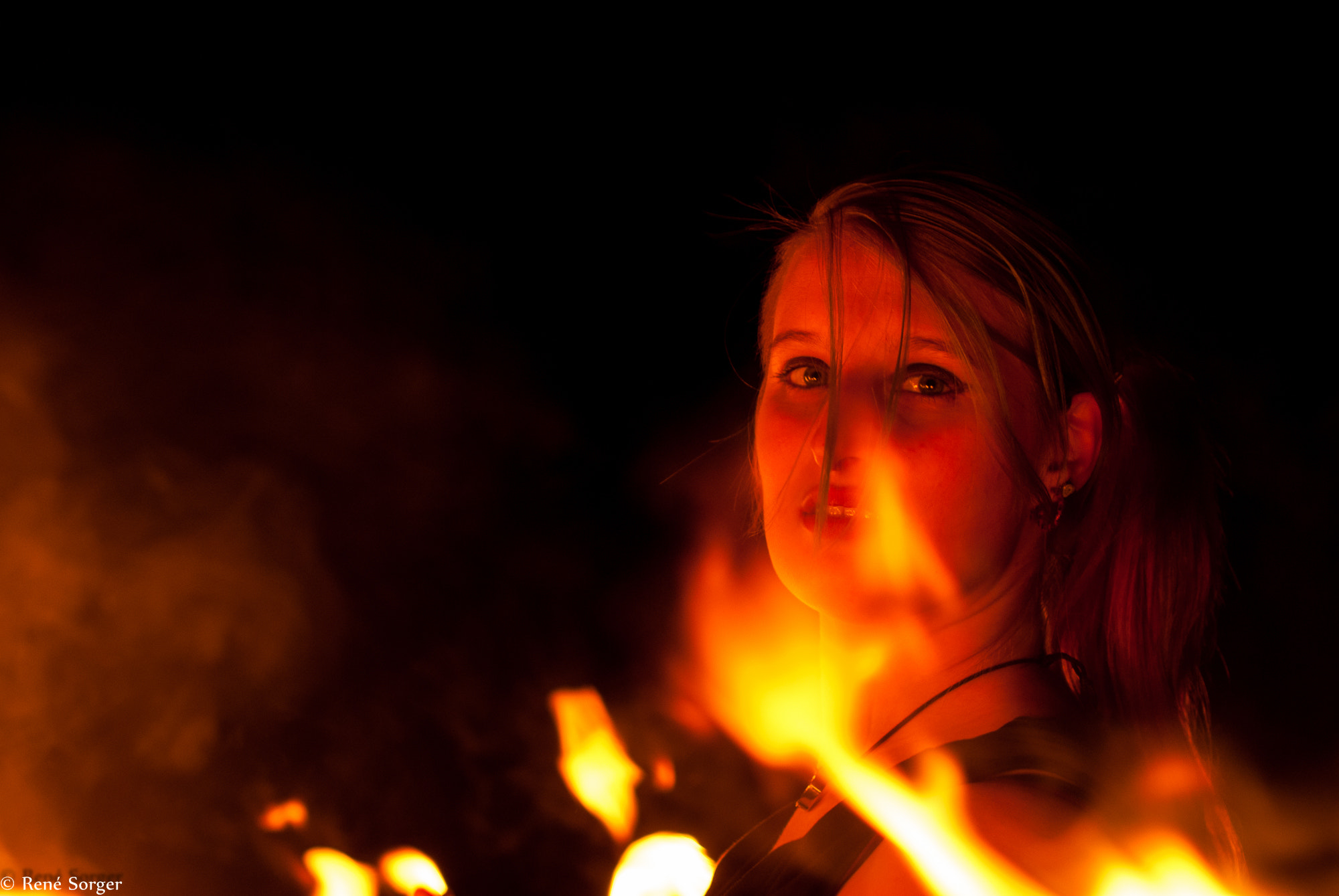 Nikon D200 sample photo. Firegirl - feuermädchen photography