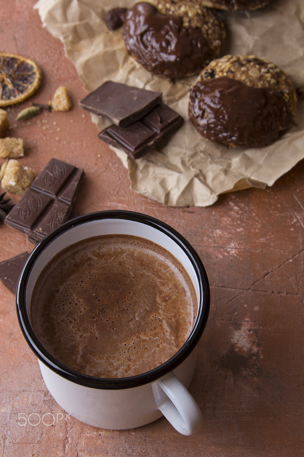 Canon EF 28-135mm F3.5-5.6 IS USM sample photo. Cocoa сhocolate cookies kitchen sweets photography