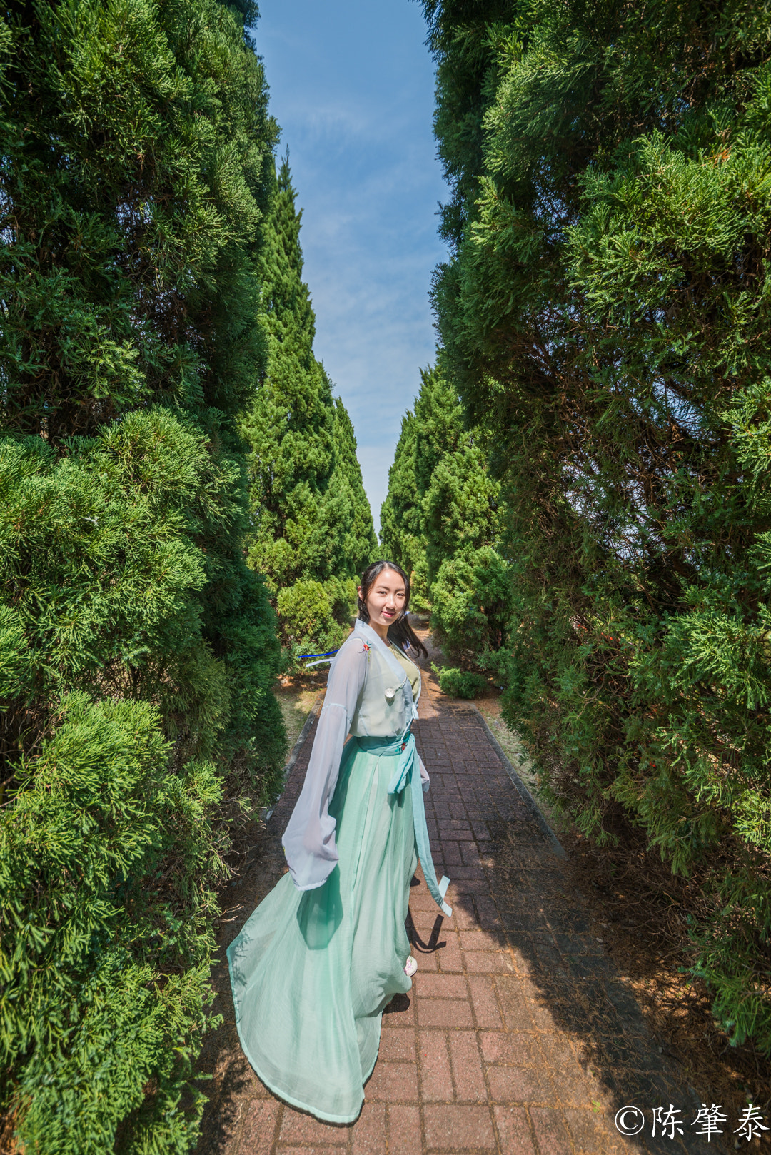 Nikon D800 sample photo. A hanfu girl in hkust @hongkong china photography