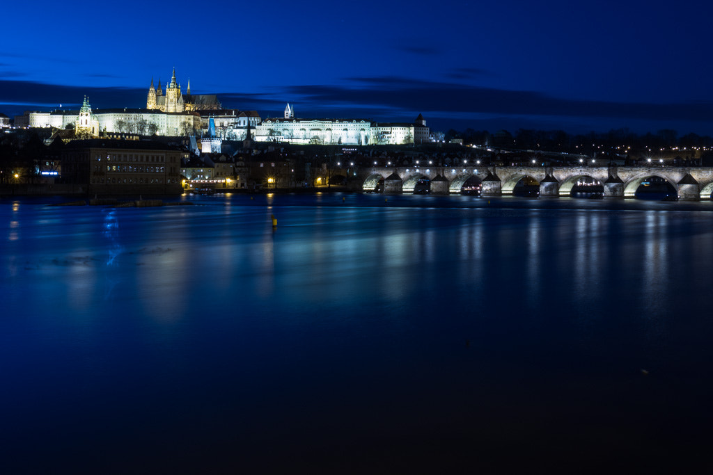 Fujifilm X-T2 sample photo. Prague: the blue hour photography
