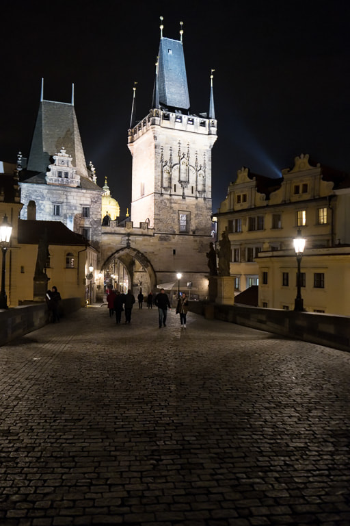 Fujifilm X-T2 + Fujifilm XF 18-135mm F3.5-5.6 R LM OIS WR sample photo. Prague: night at karluv most photography