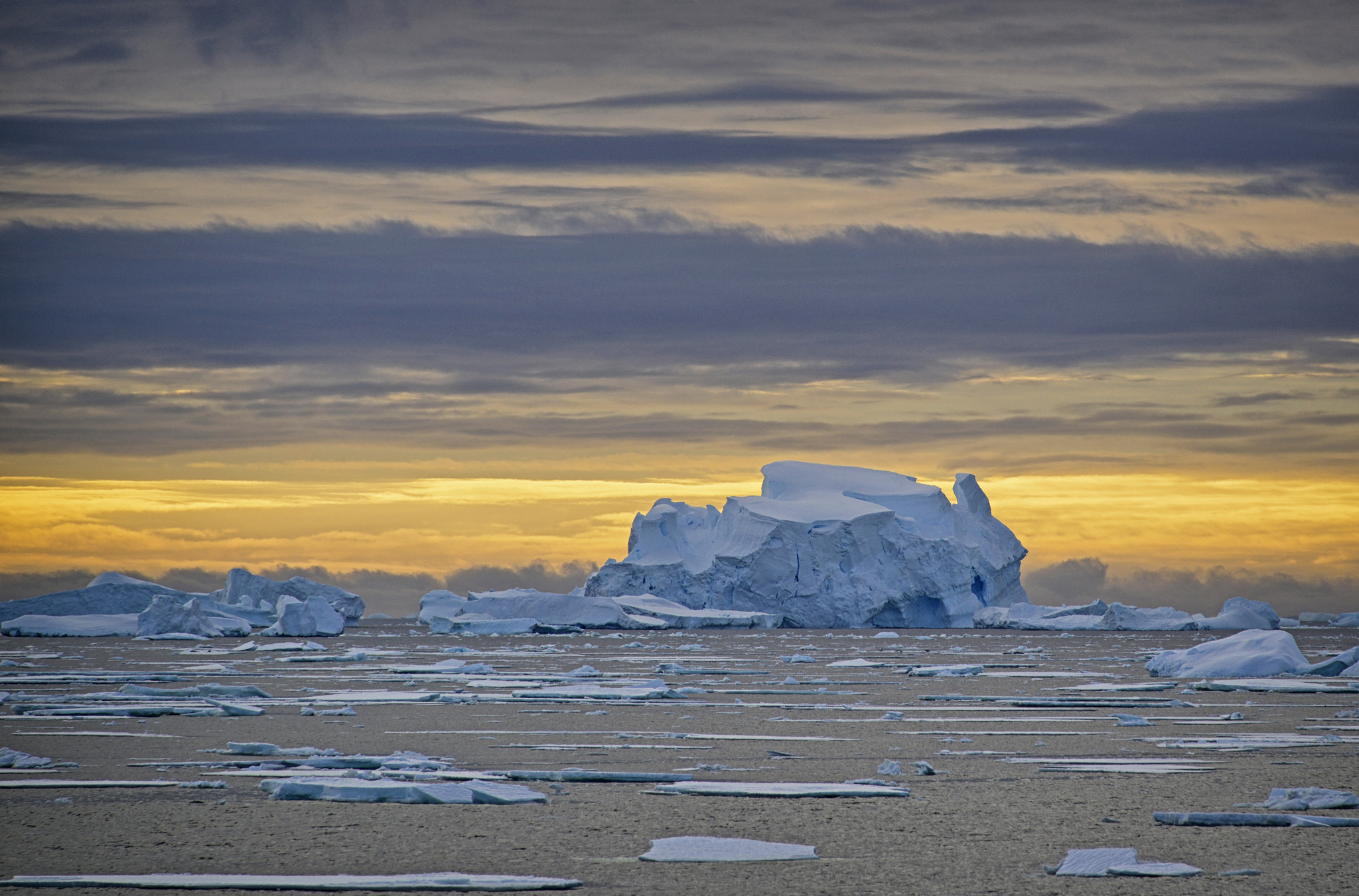 Nikon D800E + Nikon AF-S Nikkor 28-300mm F3.5-5.6G ED VR sample photo. Iceberg at dusk, antarctica photography