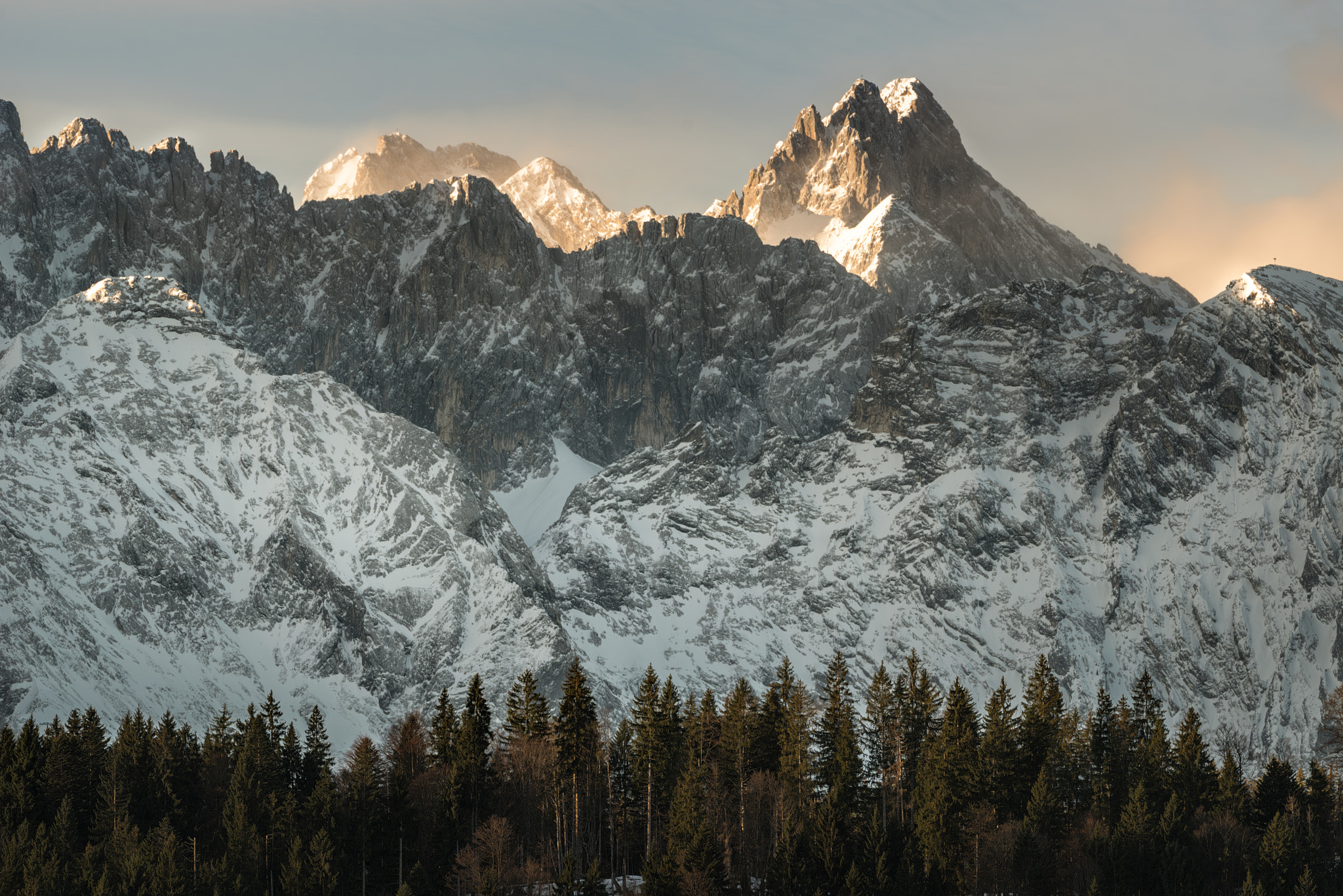 Pentax K-1 sample photo. Trees and mountains photography