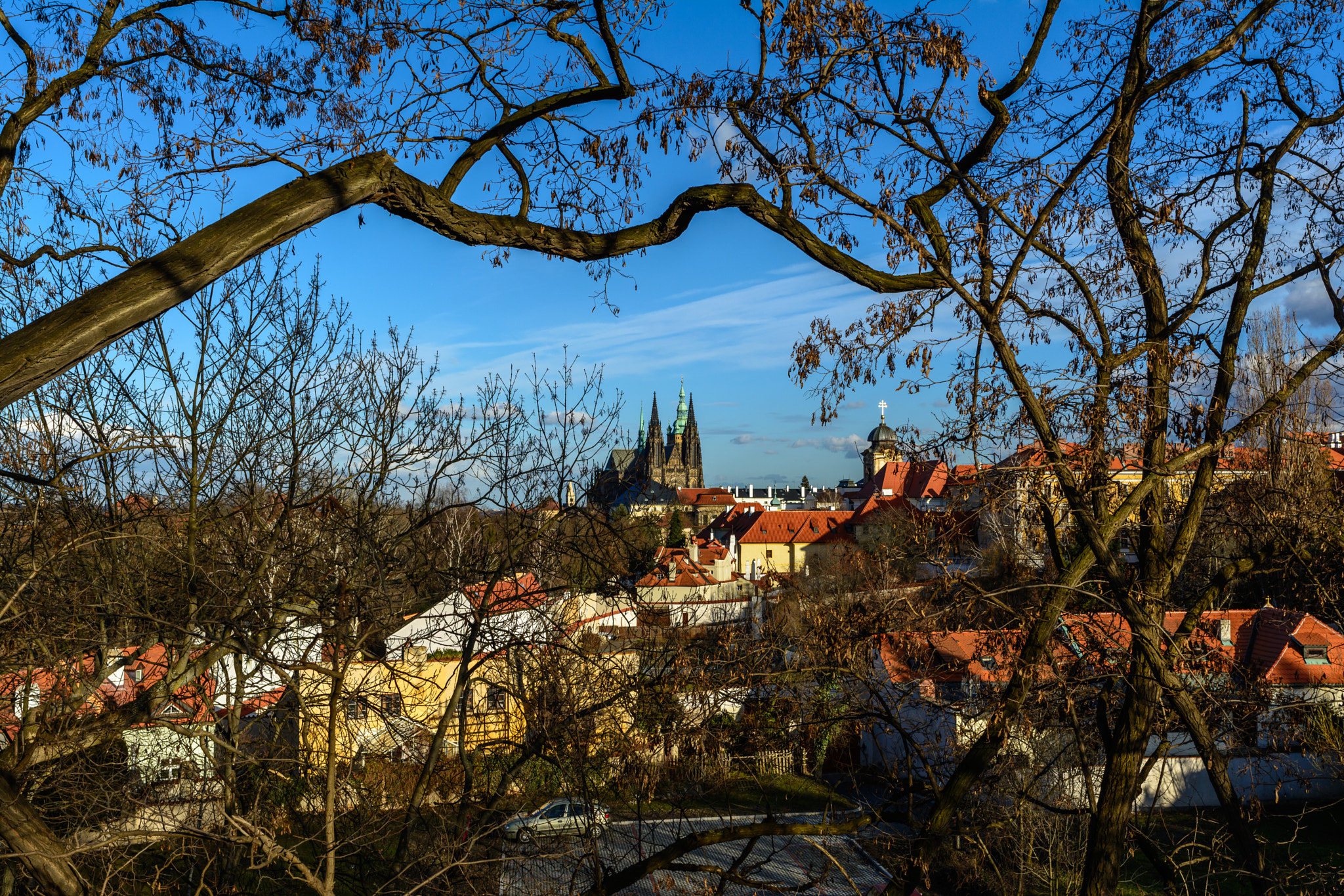 Nikon D5200 + Nikon AF-S Nikkor 24mm F1.8G ED sample photo. View of the hradcany and prague castle photography