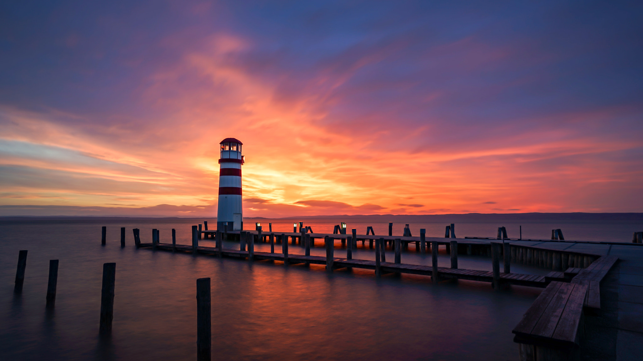 Sony a7 II sample photo. Sunset at neusiedlersee photography